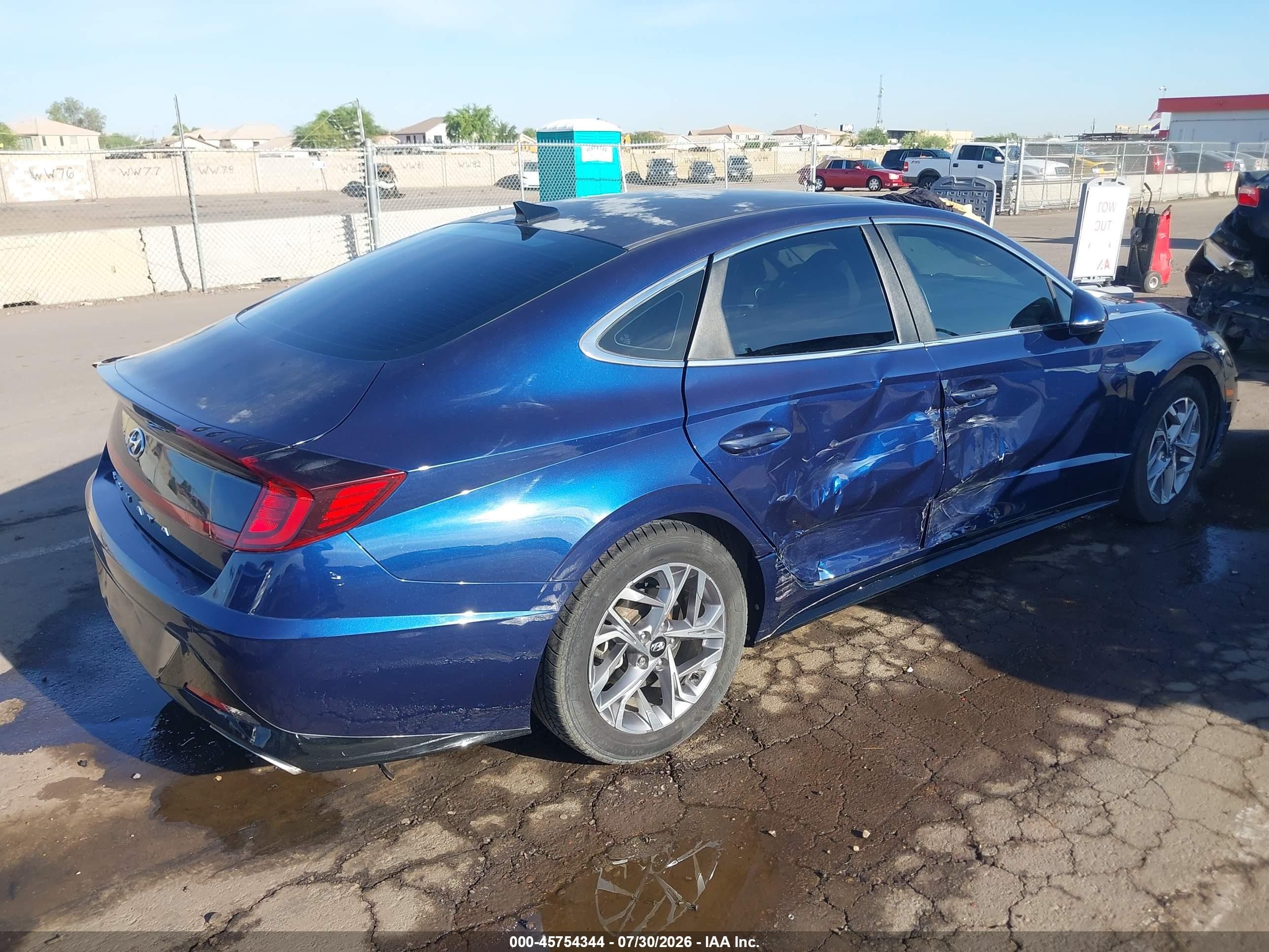 2021 Hyundai Sonata Sel Blue vin: 5NPEL4JA3MH095786