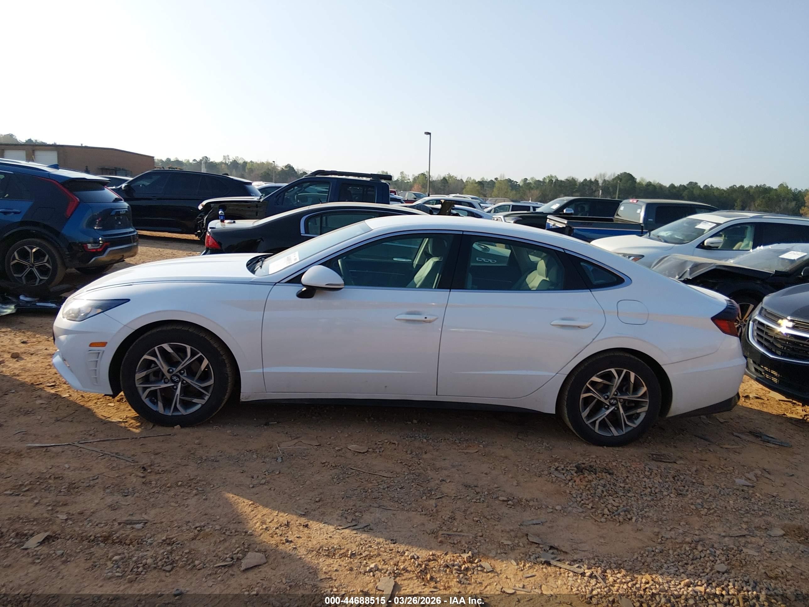 2020 Hyundai Sonata Sel White vin: 5NPEL4JA4LH033361