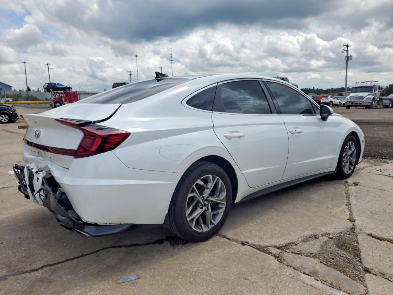 2021 Hyundai Sonata Sel White vin: 5NPEL4JA4MH113129