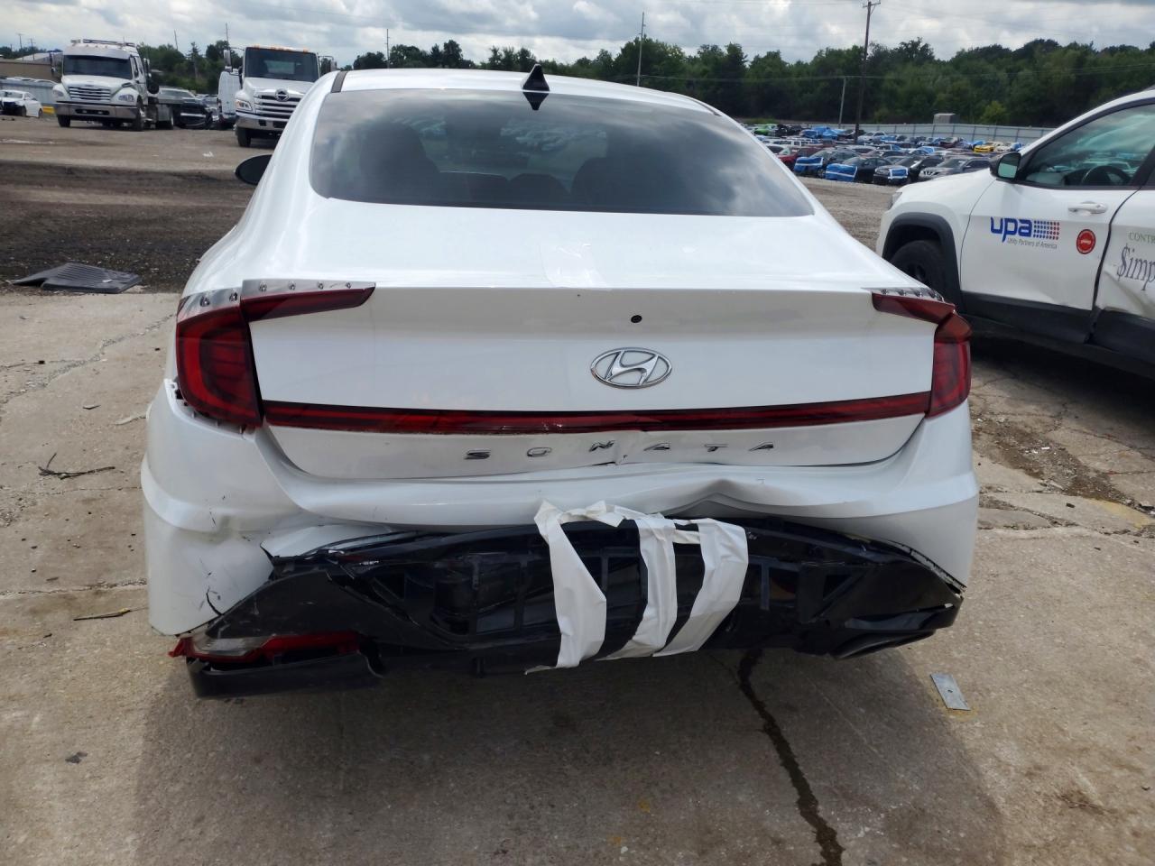 2021 Hyundai Sonata Sel White vin: 5NPEL4JA4MH113129