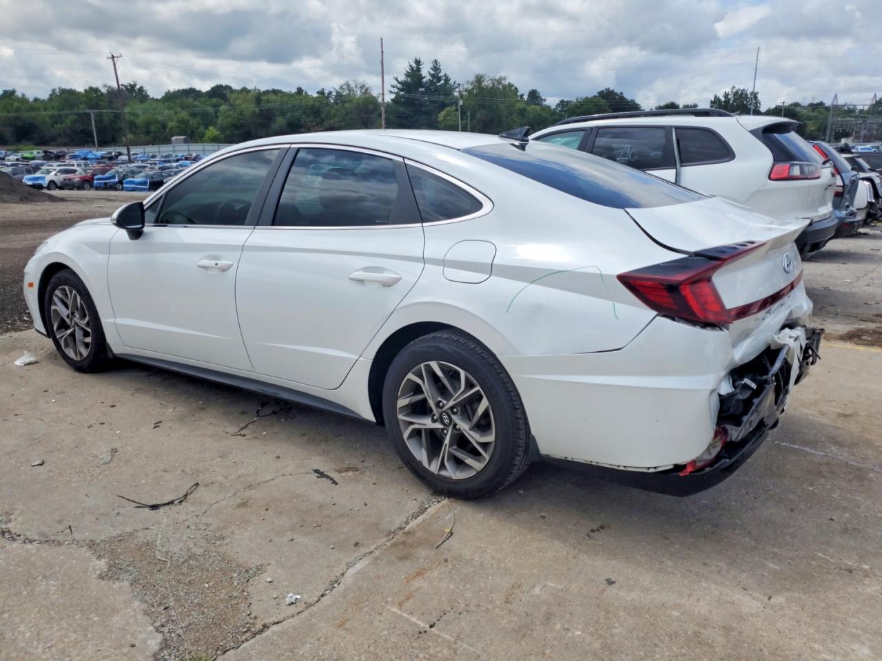 2021 Hyundai Sonata Sel White vin: 5NPEL4JA4MH113129