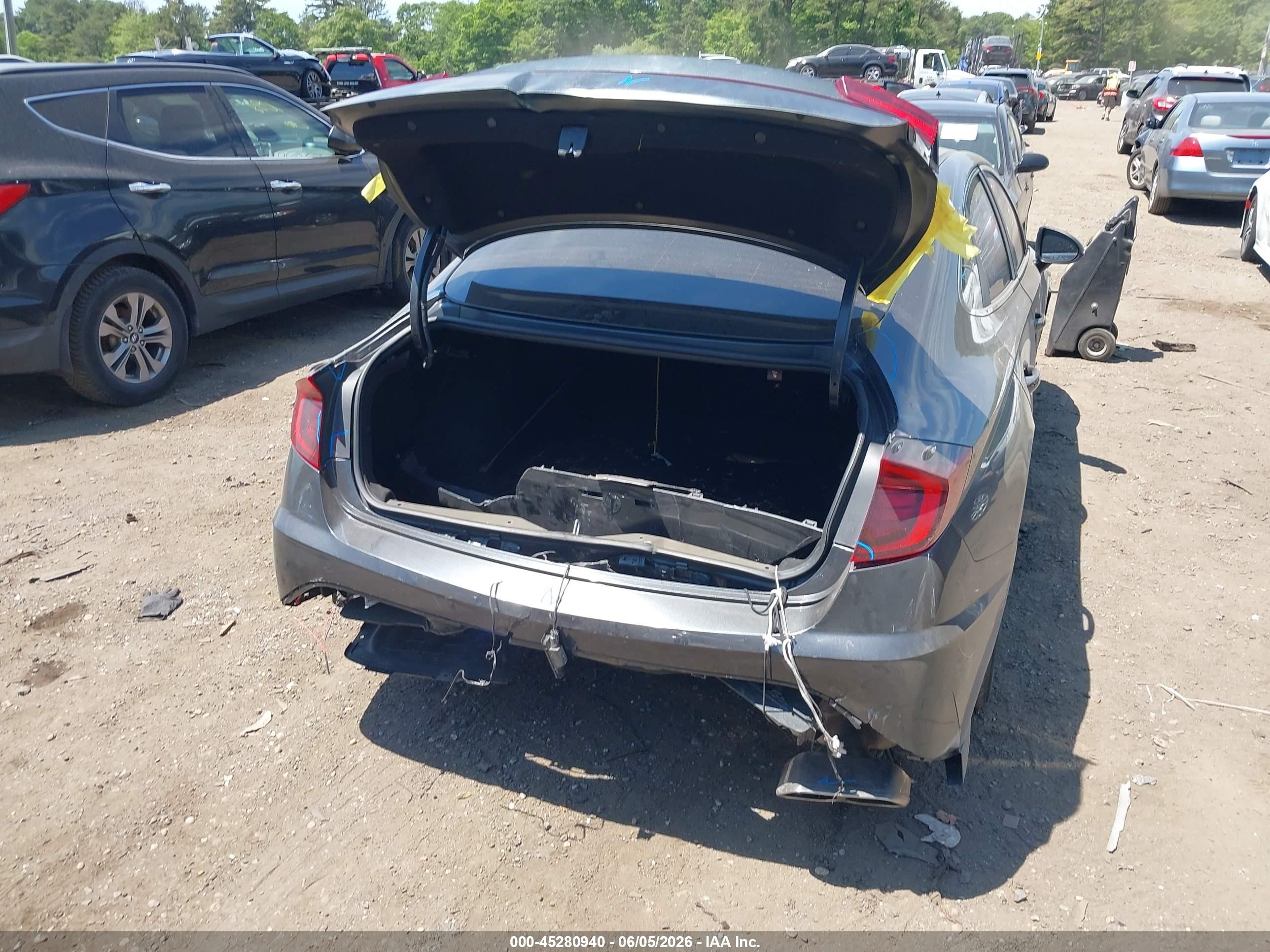 2021 Hyundai Sonata Sel Gray vin: 5NPEL4JA6MH065696