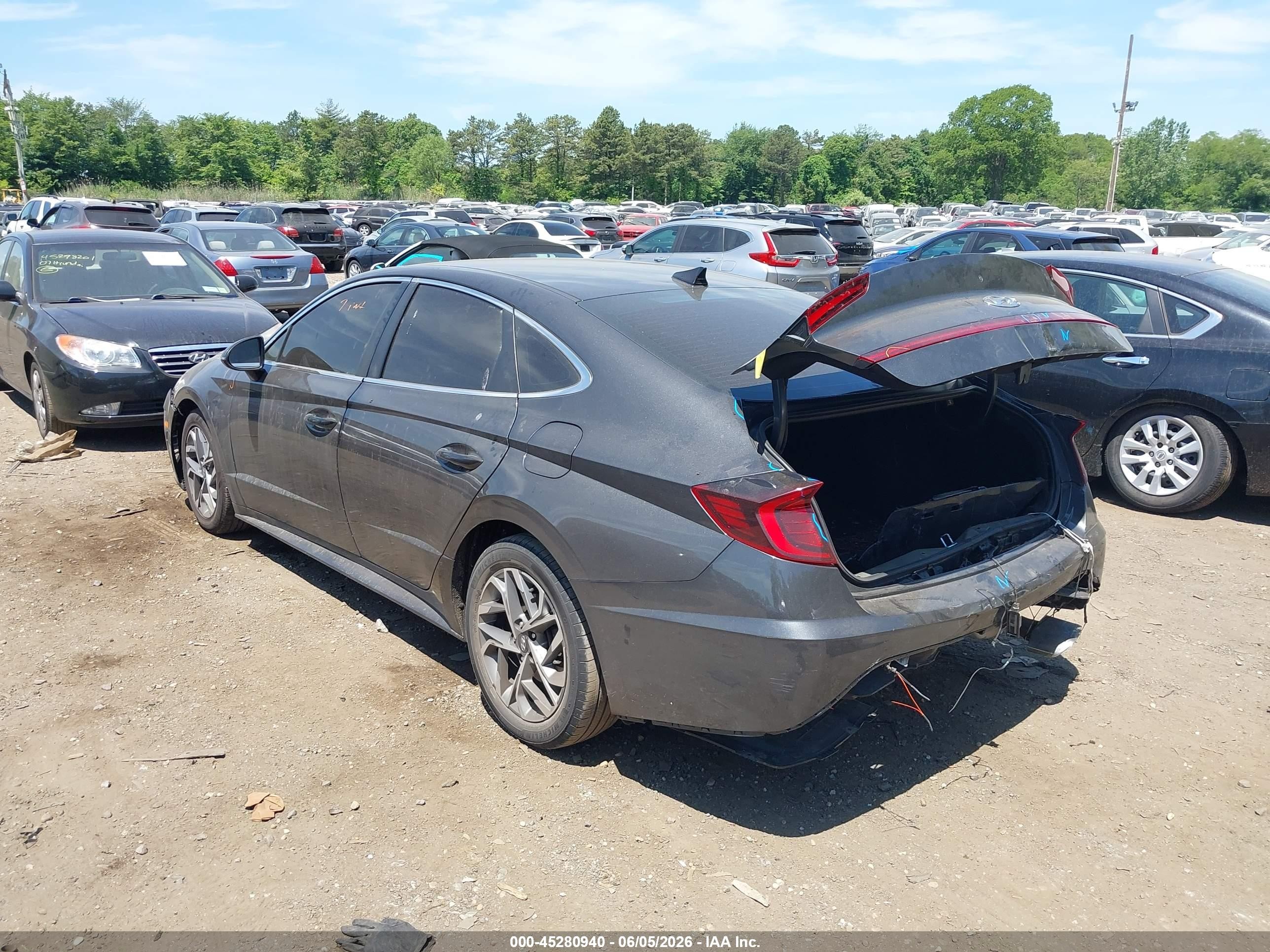 2021 Hyundai Sonata Sel Gray vin: 5NPEL4JA6MH065696