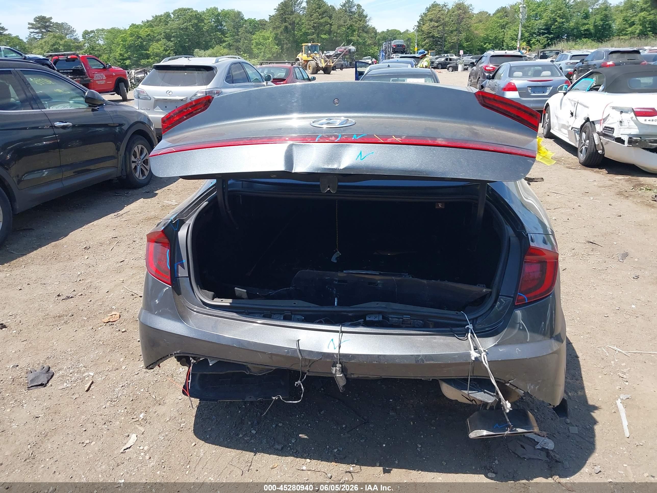 2021 Hyundai Sonata Sel Gray vin: 5NPEL4JA6MH065696
