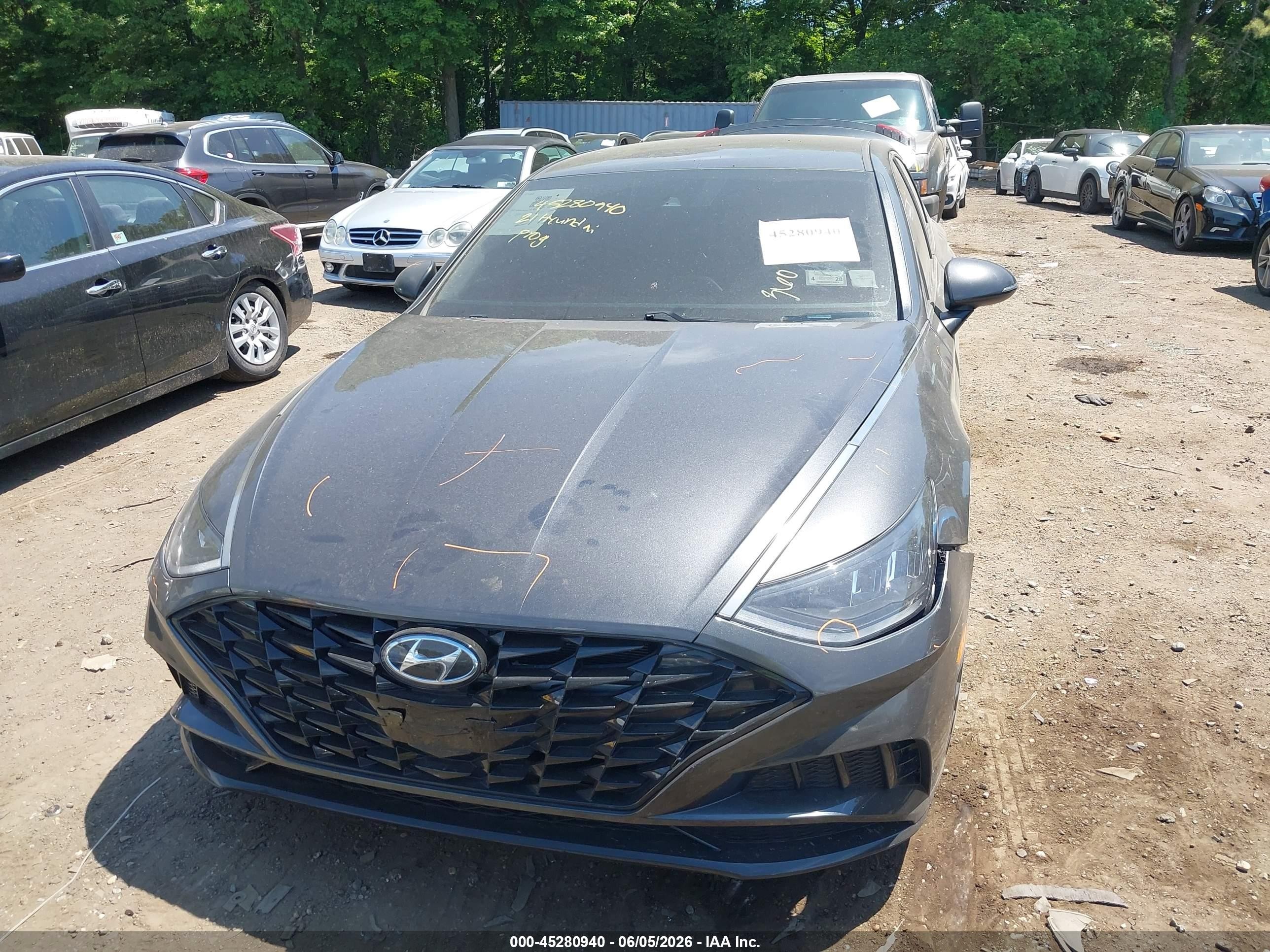 2021 Hyundai Sonata Sel Gray vin: 5NPEL4JA6MH065696