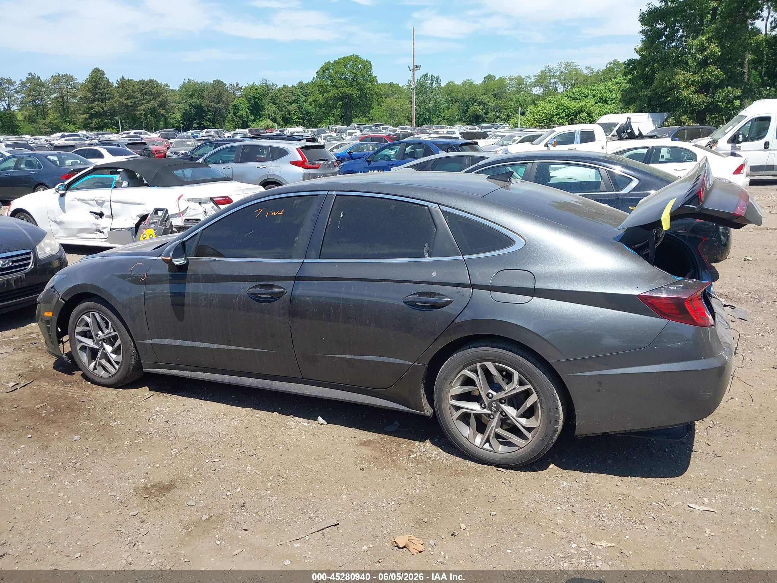 2021 Hyundai Sonata Sel Gray vin: 5NPEL4JA6MH065696