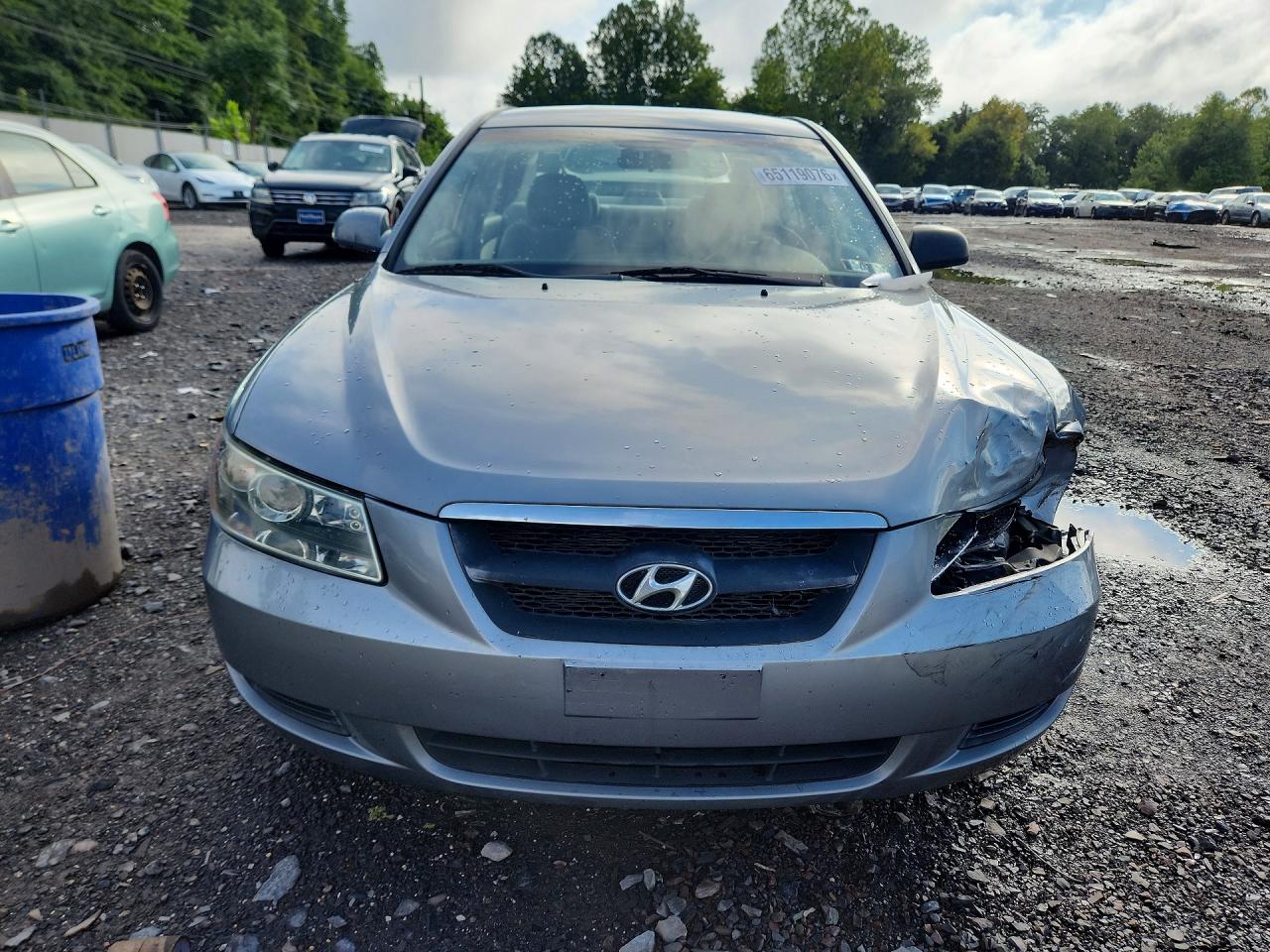 2006 Hyundai Sonata Gl Серый vin: 5NPET46C06H072589