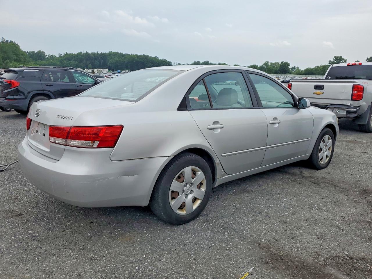 2006 Hyundai Sonata Gl Silver vin: 5NPET46C06H103775