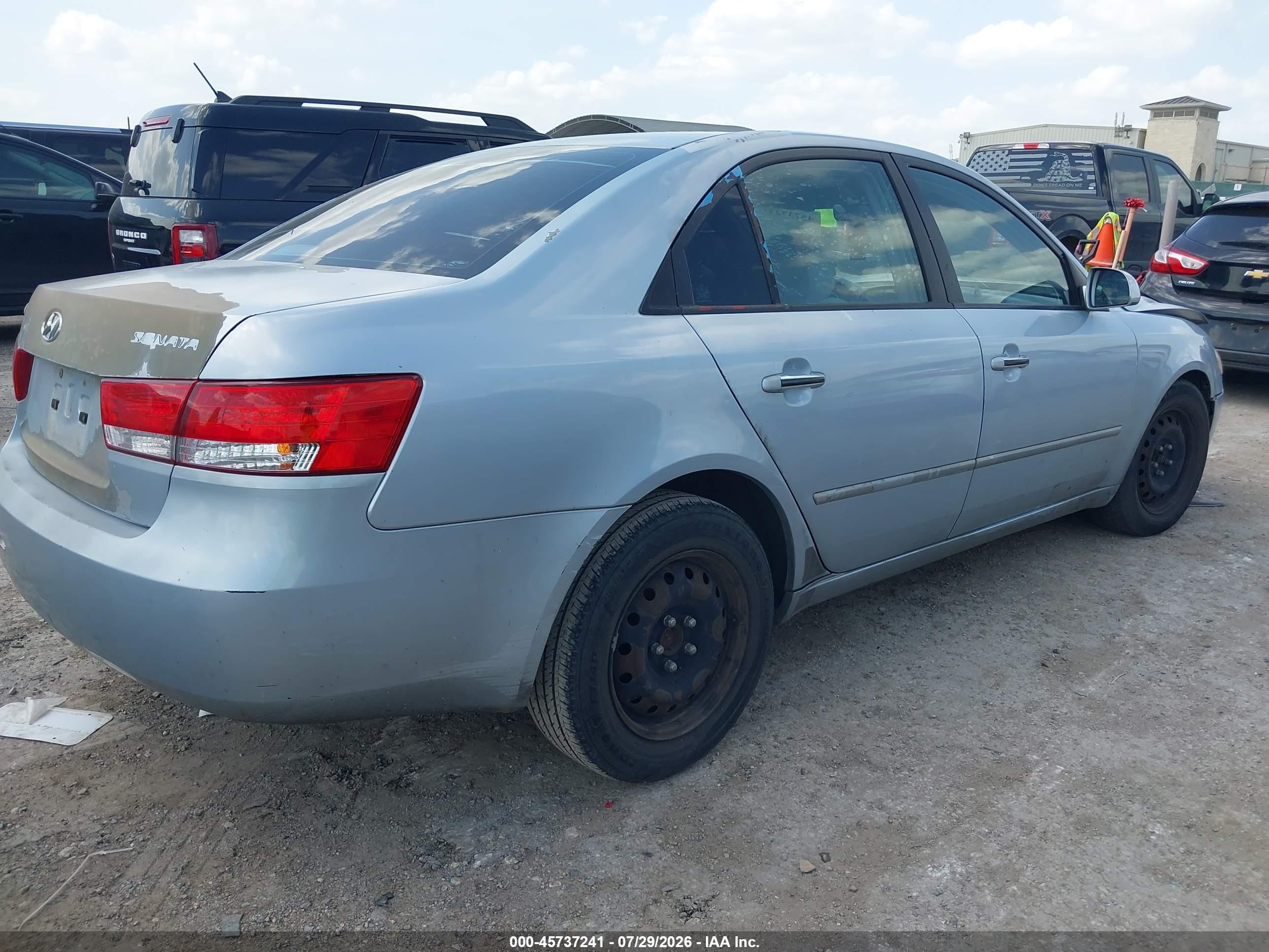 2006 Hyundai Sonata Gl Light Blue vin: 5NPET46C06H122536