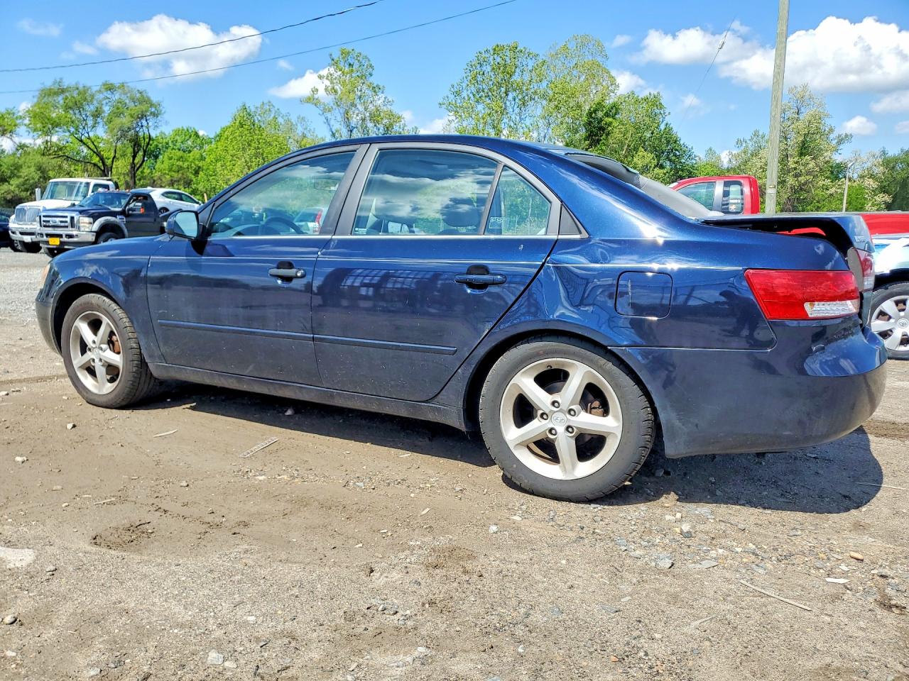 2007 Hyundai Sonata Gls Blue vin: 5NPET46C07H203215