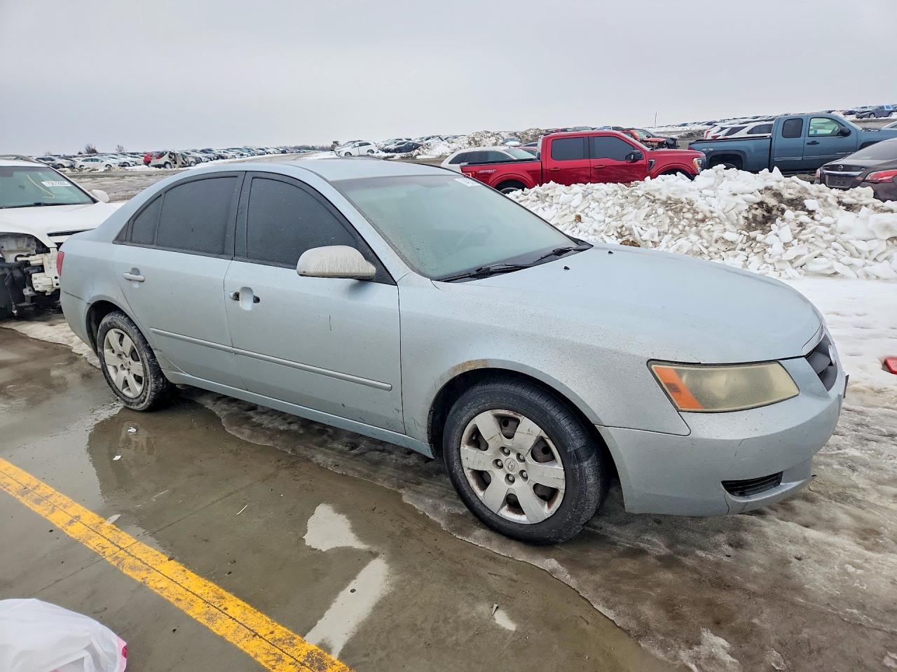 2007 Hyundai Sonata Gls Silver vin: 5NPET46C07H208057