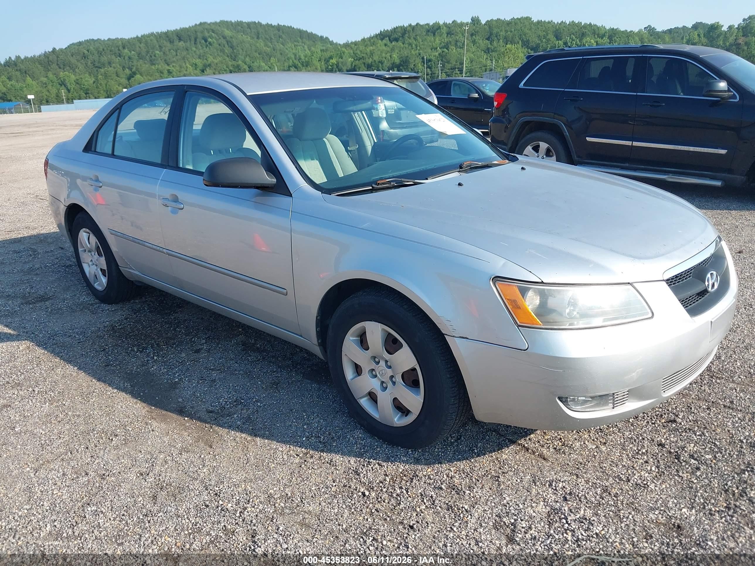 2007 Hyundai Sonata Gls/gls W/xm Silver vin: 5NPET46C07H248784