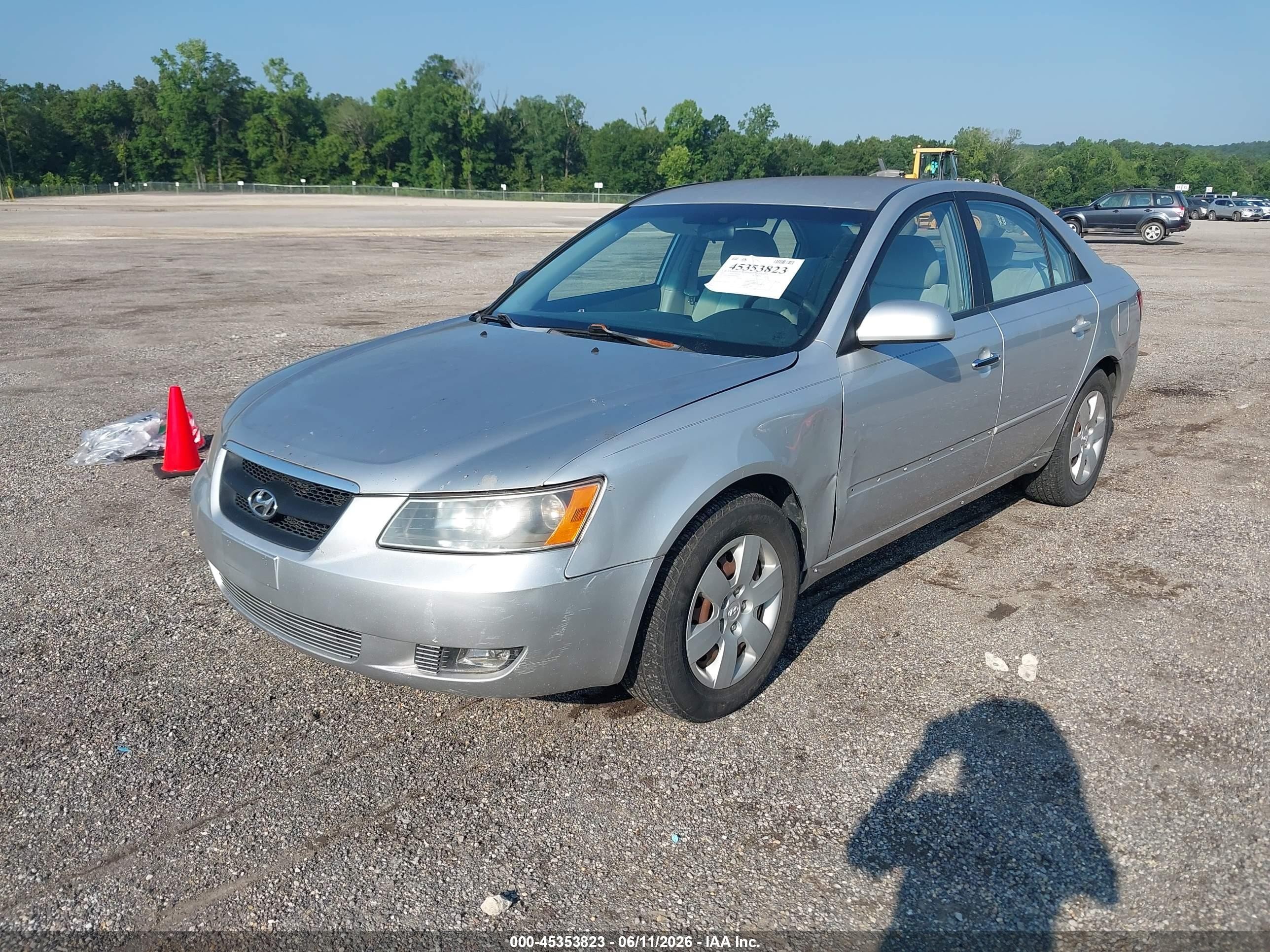 2007 Hyundai Sonata Gls/gls W/xm Silver vin: 5NPET46C07H248784