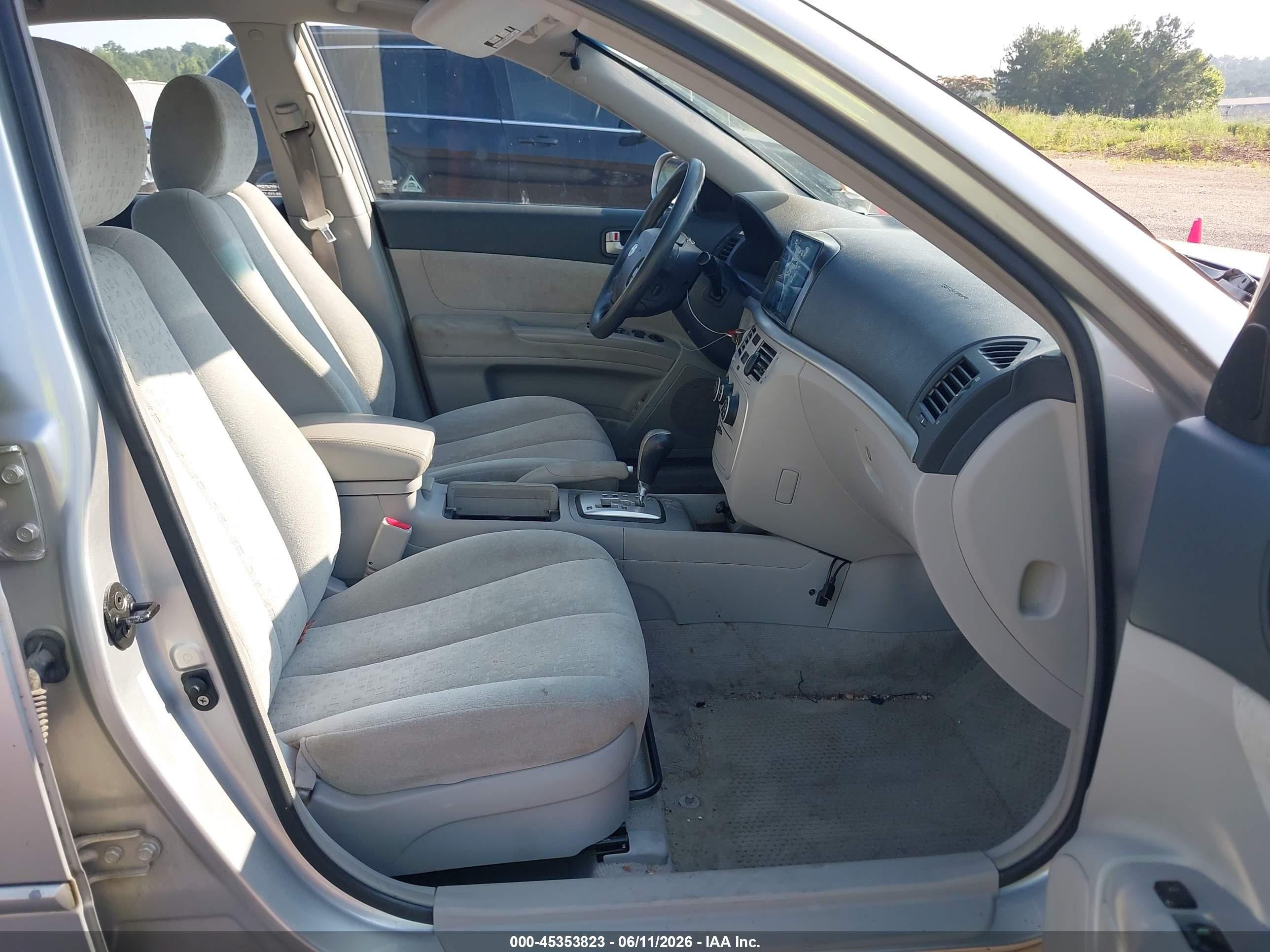 2007 Hyundai Sonata Gls/gls W/xm Silver vin: 5NPET46C07H248784
