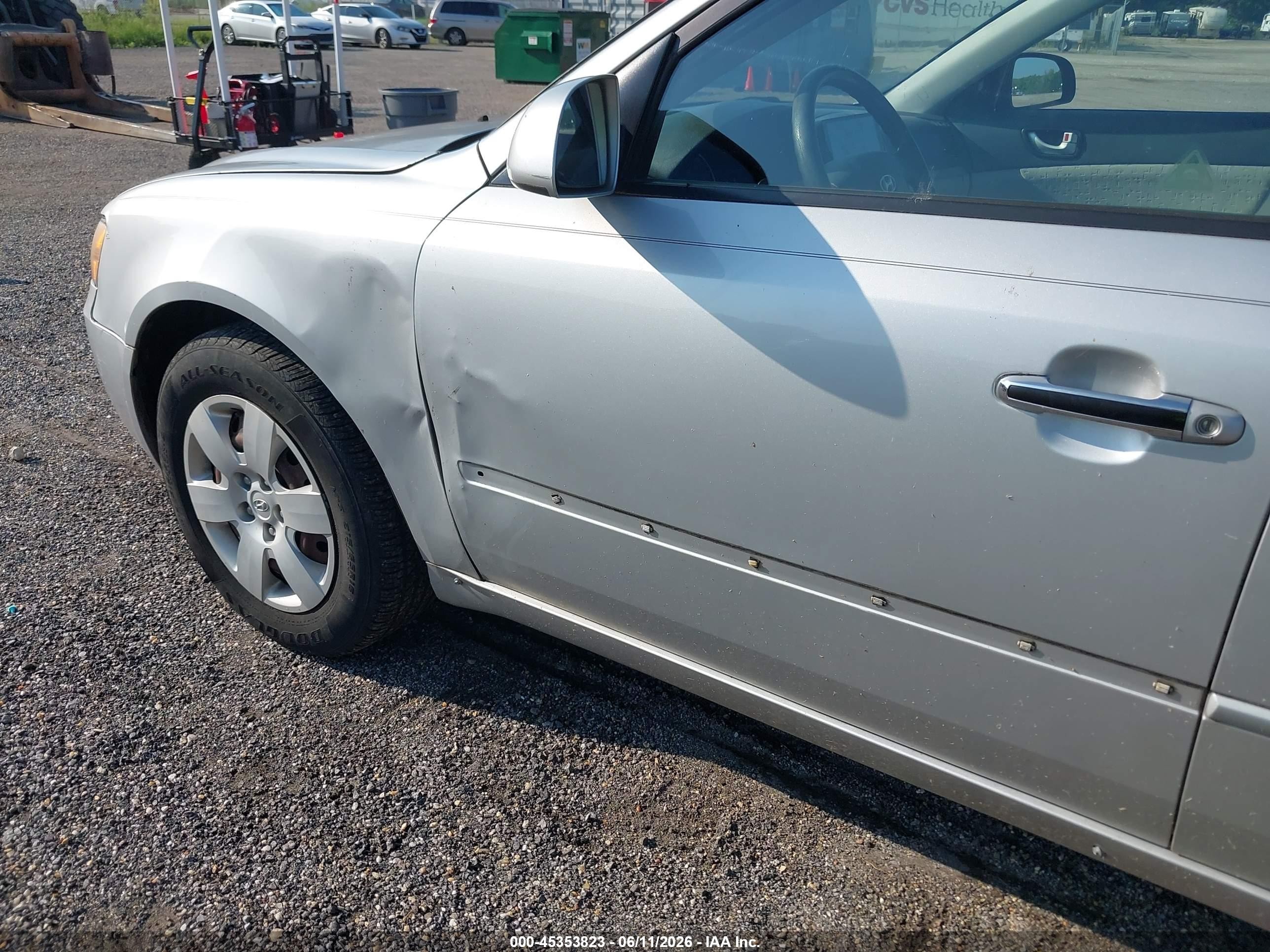 2007 Hyundai Sonata Gls/gls W/xm Silver vin: 5NPET46C07H248784