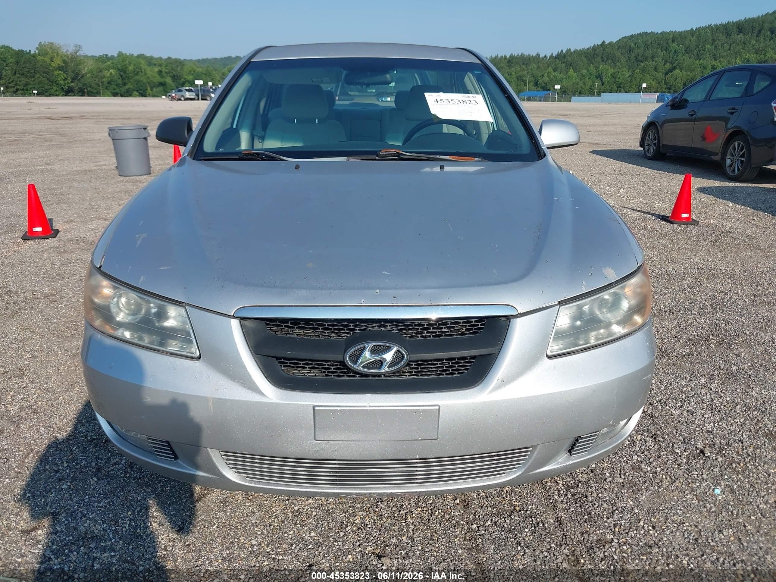 2007 Hyundai Sonata Gls/gls W/xm Silver vin: 5NPET46C07H248784