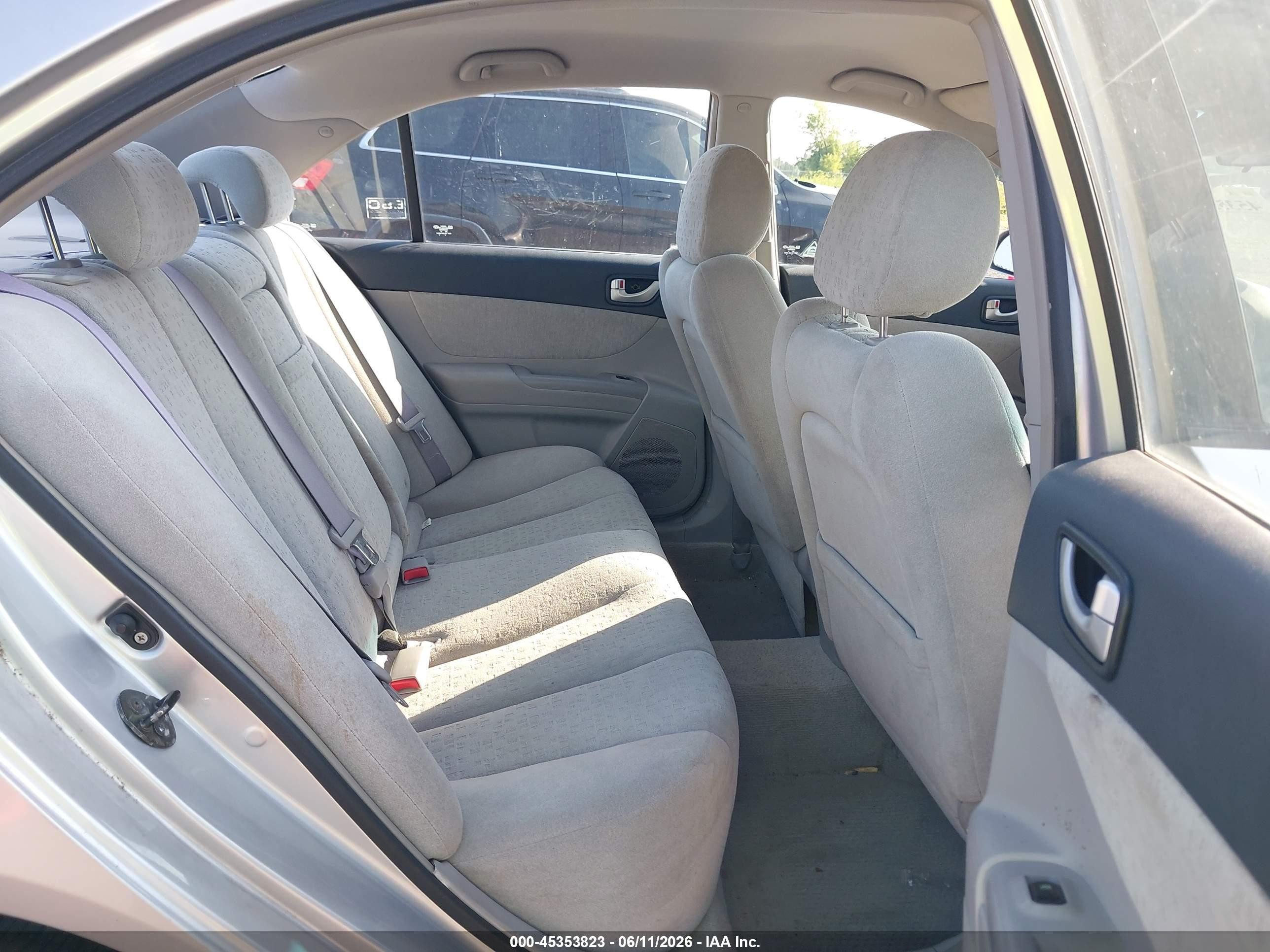 2007 Hyundai Sonata Gls/gls W/xm Silver vin: 5NPET46C07H248784