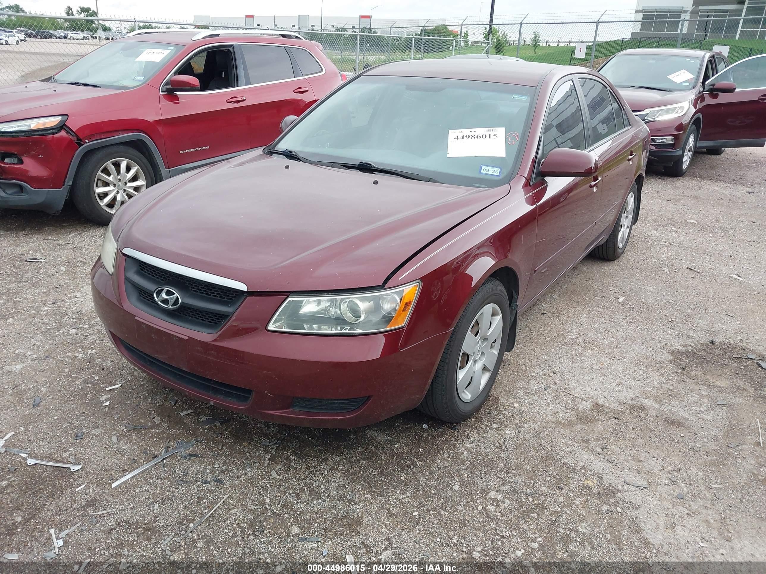 2007 Hyundai Sonata Gls Maroon vin: 5NPET46C07H249210