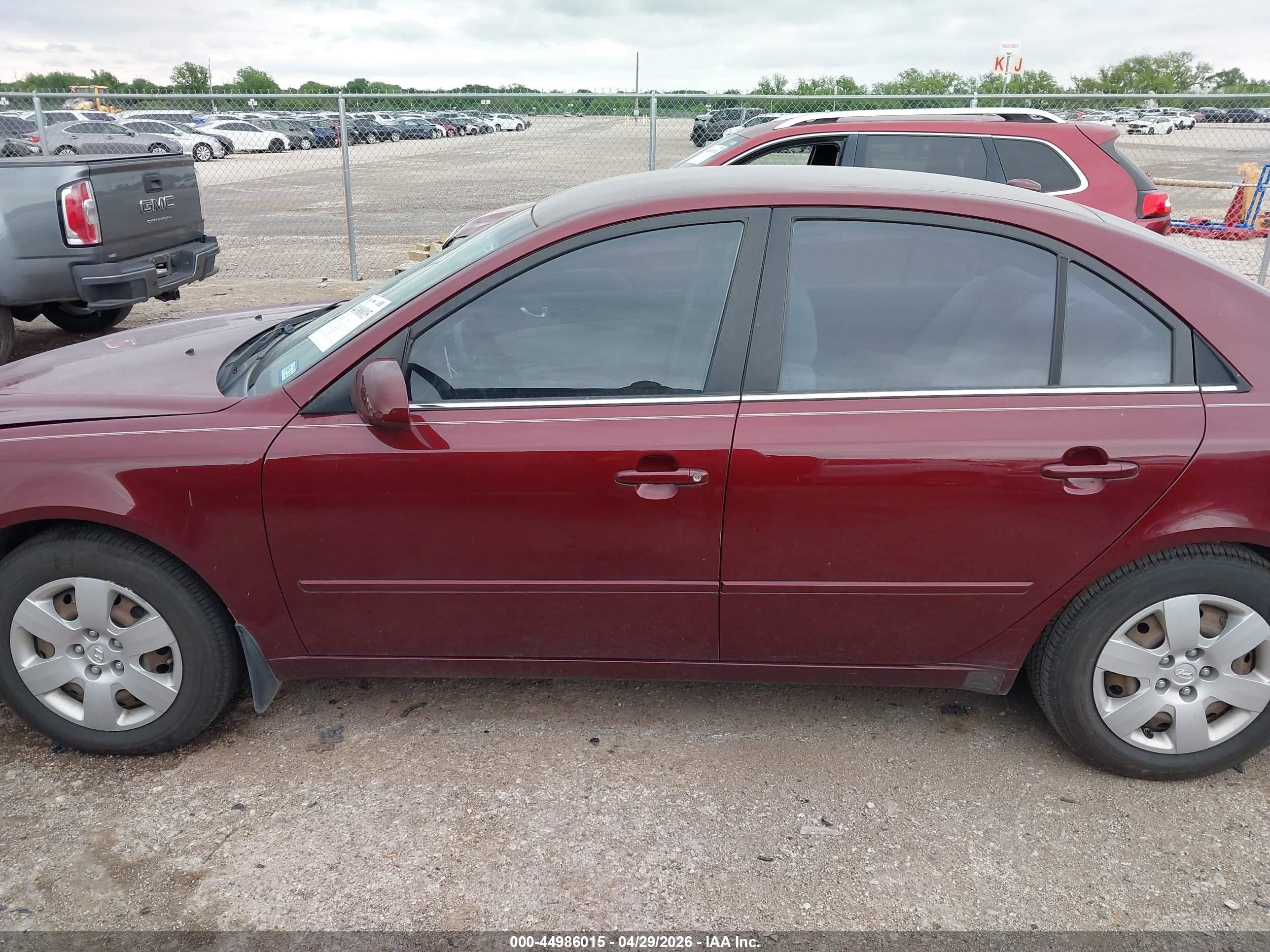 2007 Hyundai Sonata Gls Maroon vin: 5NPET46C07H249210