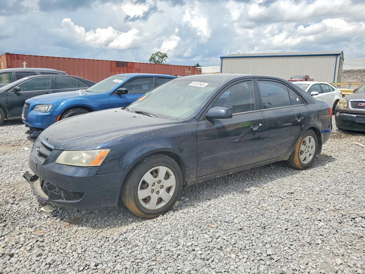 2007 Hyundai Sonata Gls Синий vin: 5NPET46C07H269828