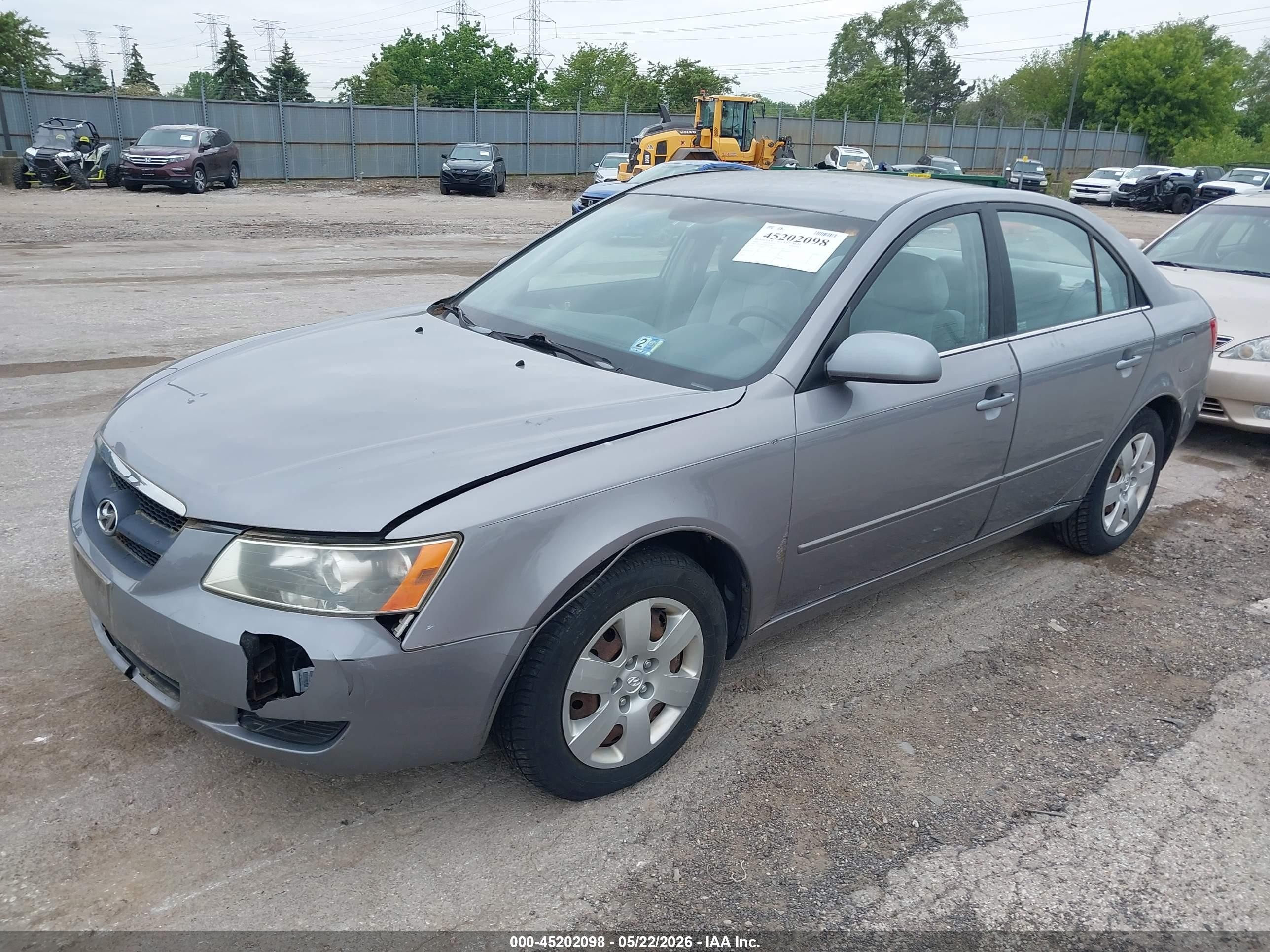 2008 Hyundai Sonata Gls Gray vin: 5NPET46C08H305728