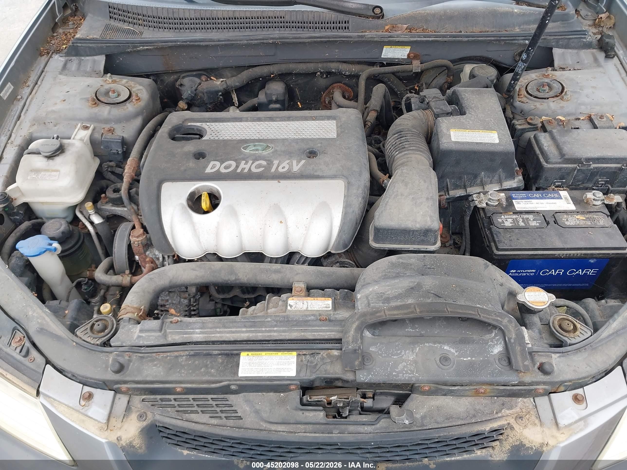 2008 Hyundai Sonata Gls Gray vin: 5NPET46C08H305728