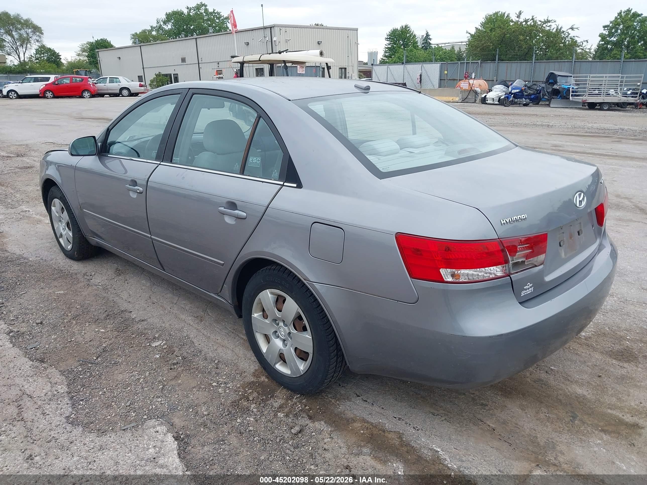 2008 Hyundai Sonata Gls Gray vin: 5NPET46C08H305728