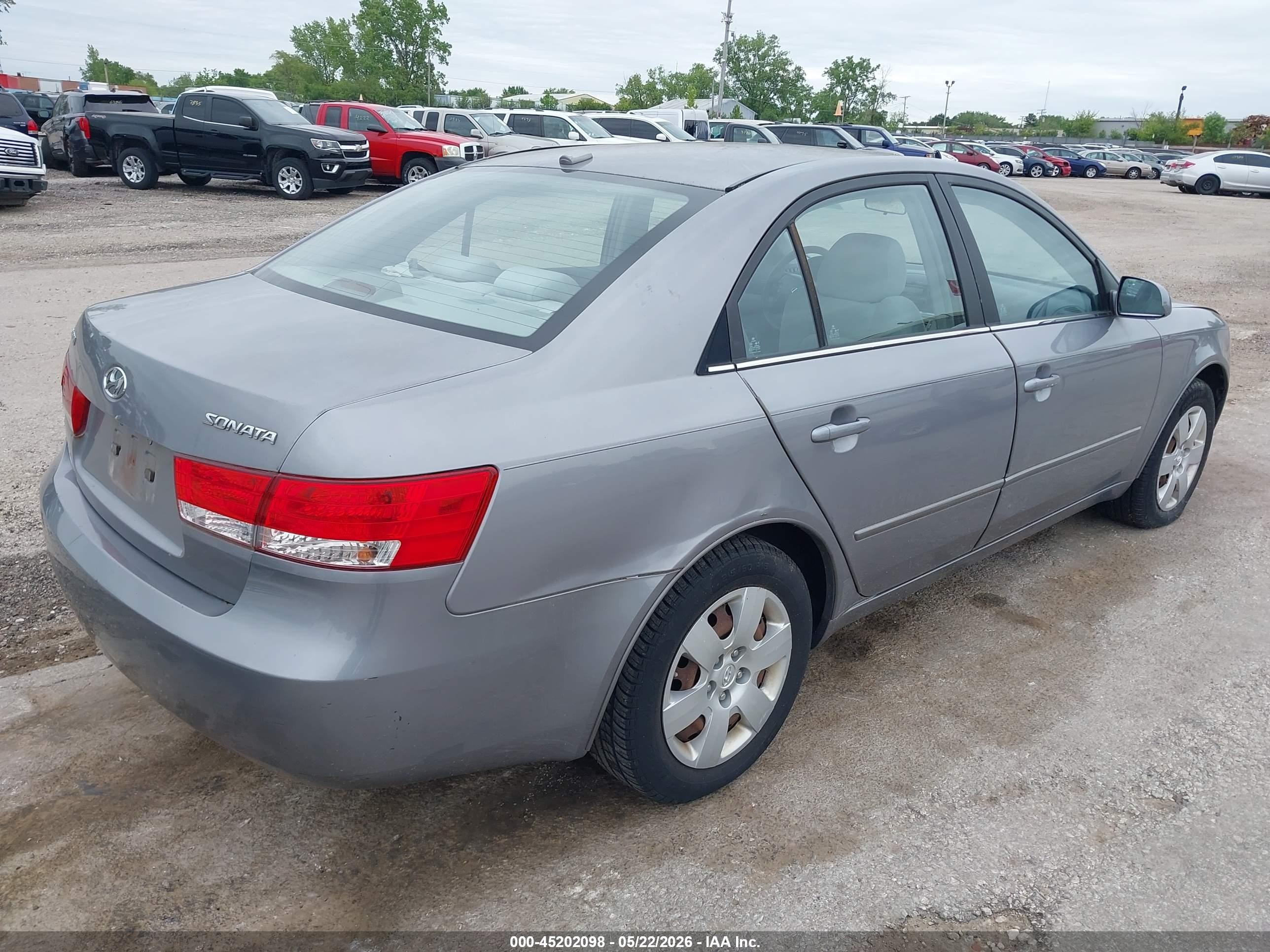 2008 Hyundai Sonata Gls Gray vin: 5NPET46C08H305728