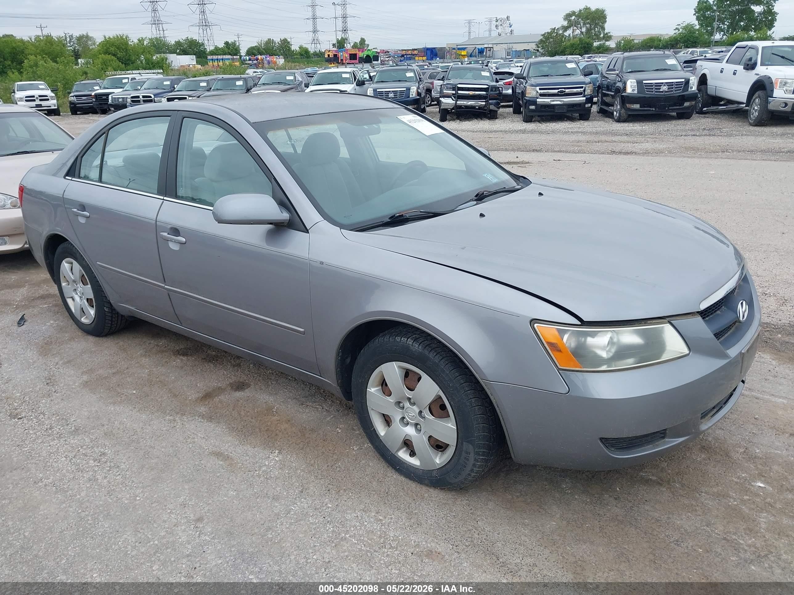 2008 Hyundai Sonata Gls Gray vin: 5NPET46C08H305728