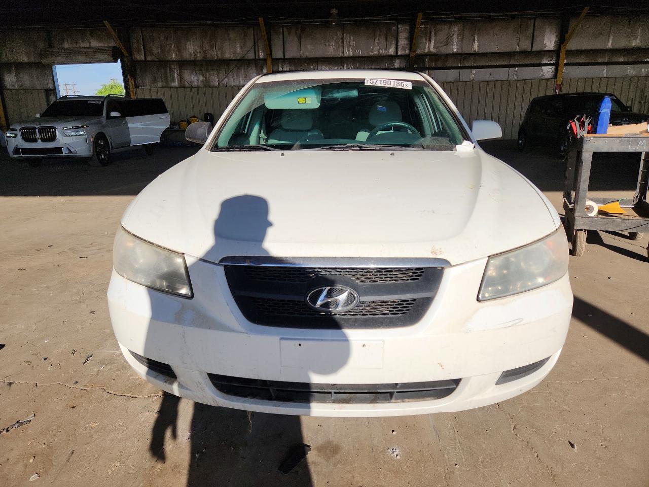 2008 Hyundai Sonata Gls White vin: 5NPET46C08H336901