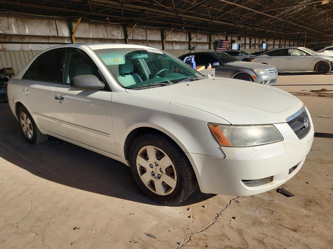 2008 Hyundai Sonata Gls White vin: 5NPET46C08H336901