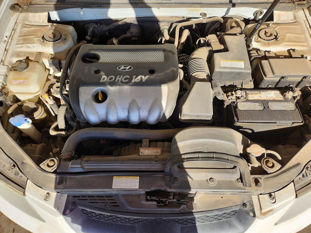 2008 Hyundai Sonata Gls White vin: 5NPET46C08H336901