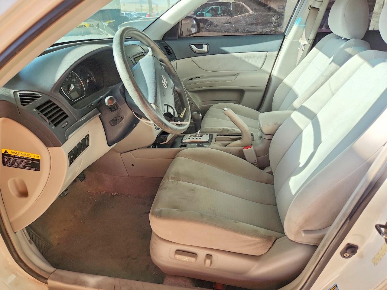 2008 Hyundai Sonata Gls White vin: 5NPET46C08H336901