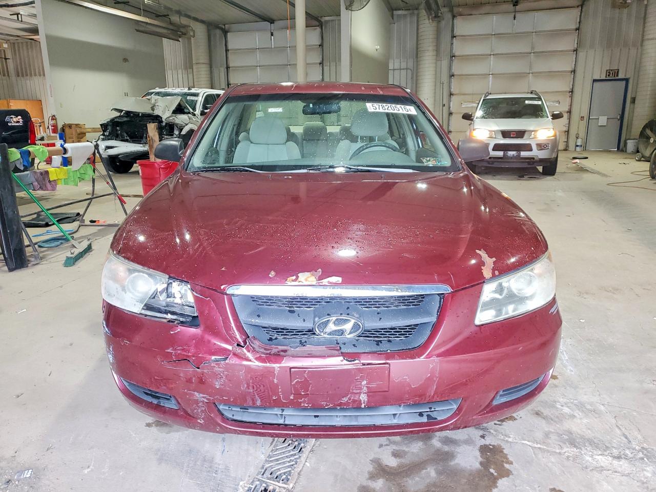 2008 Hyundai Sonata Gls Burgundy vin: 5NPET46C08H370188