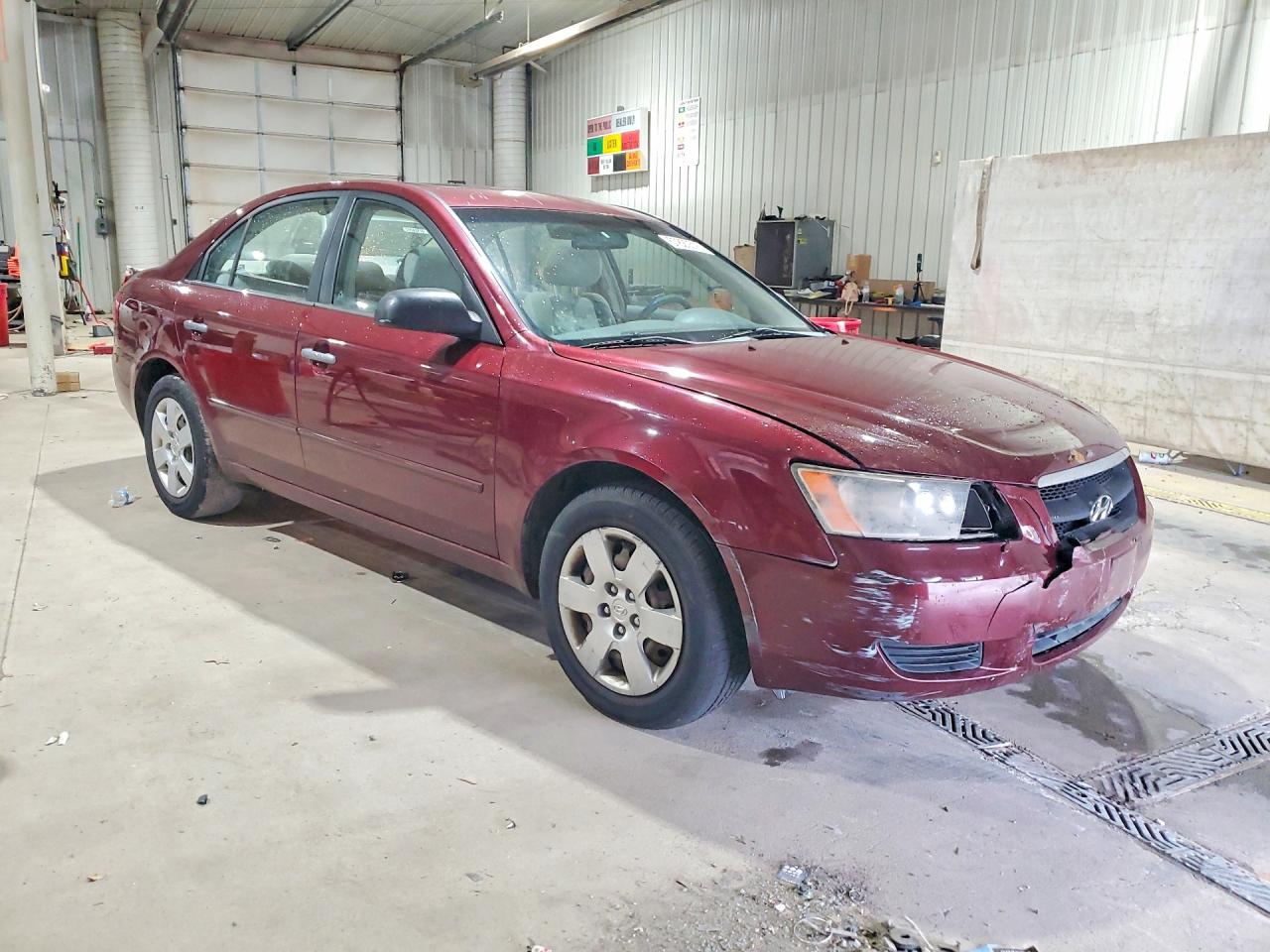 2008 Hyundai Sonata Gls Burgundy vin: 5NPET46C08H370188