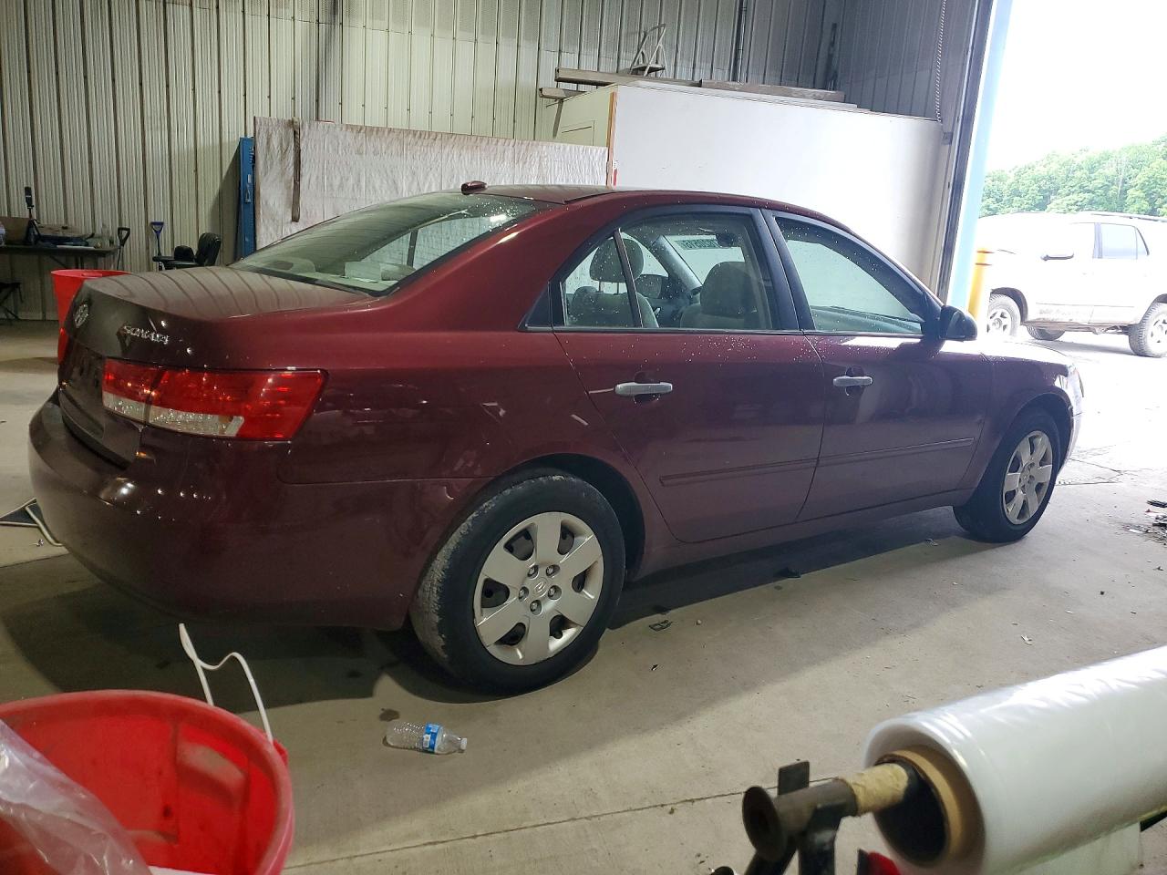 2008 Hyundai Sonata Gls Burgundy vin: 5NPET46C08H370188