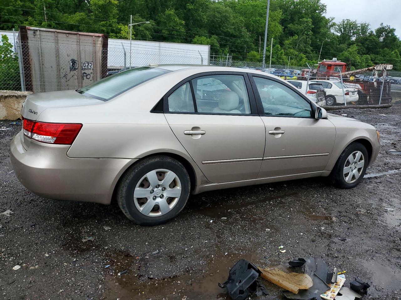 2008 Hyundai Sonata Gls Tan vin: 5NPET46C08H372801