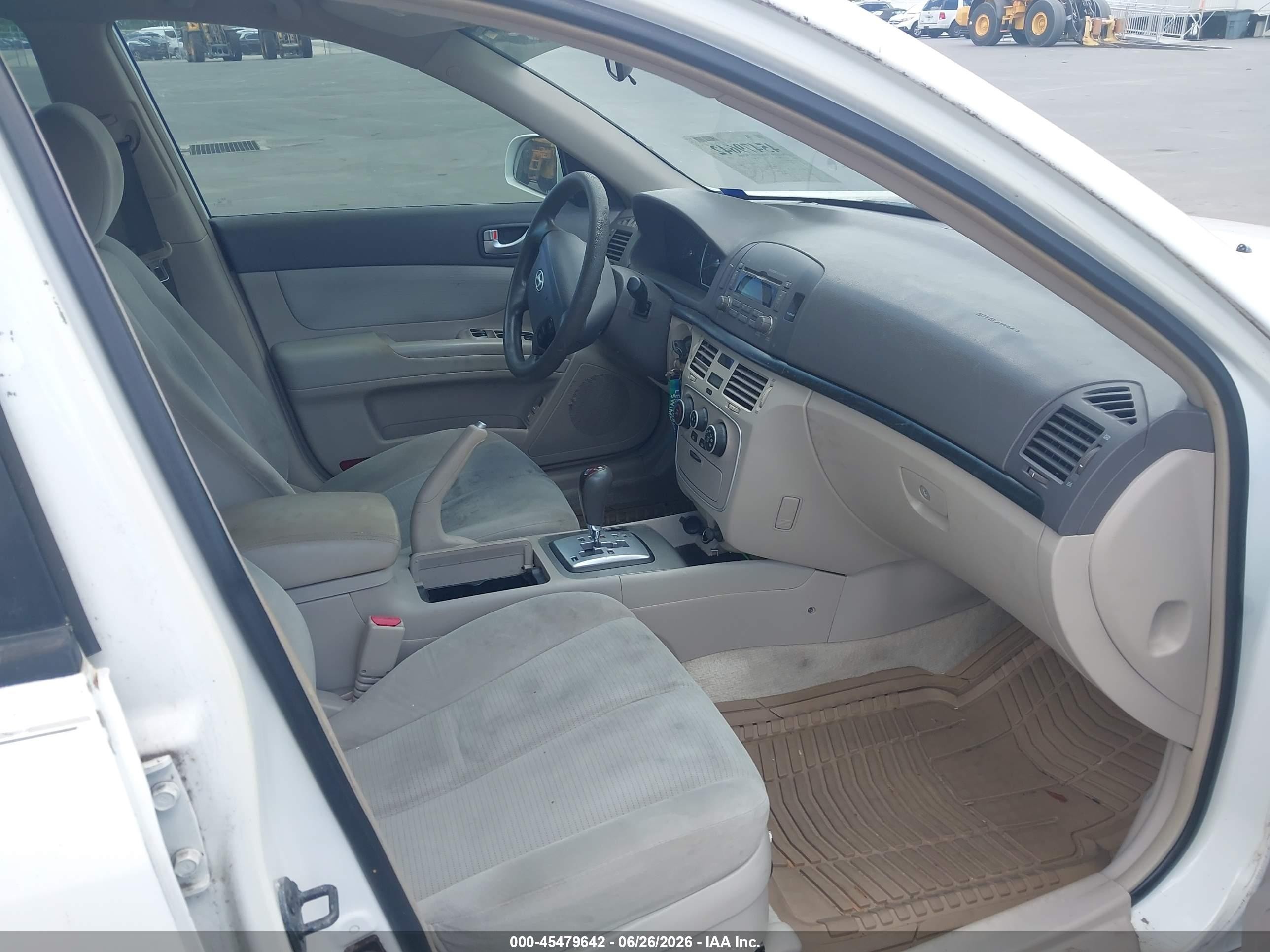 2008 Hyundai Sonata Gls White vin: 5NPET46C08H374919