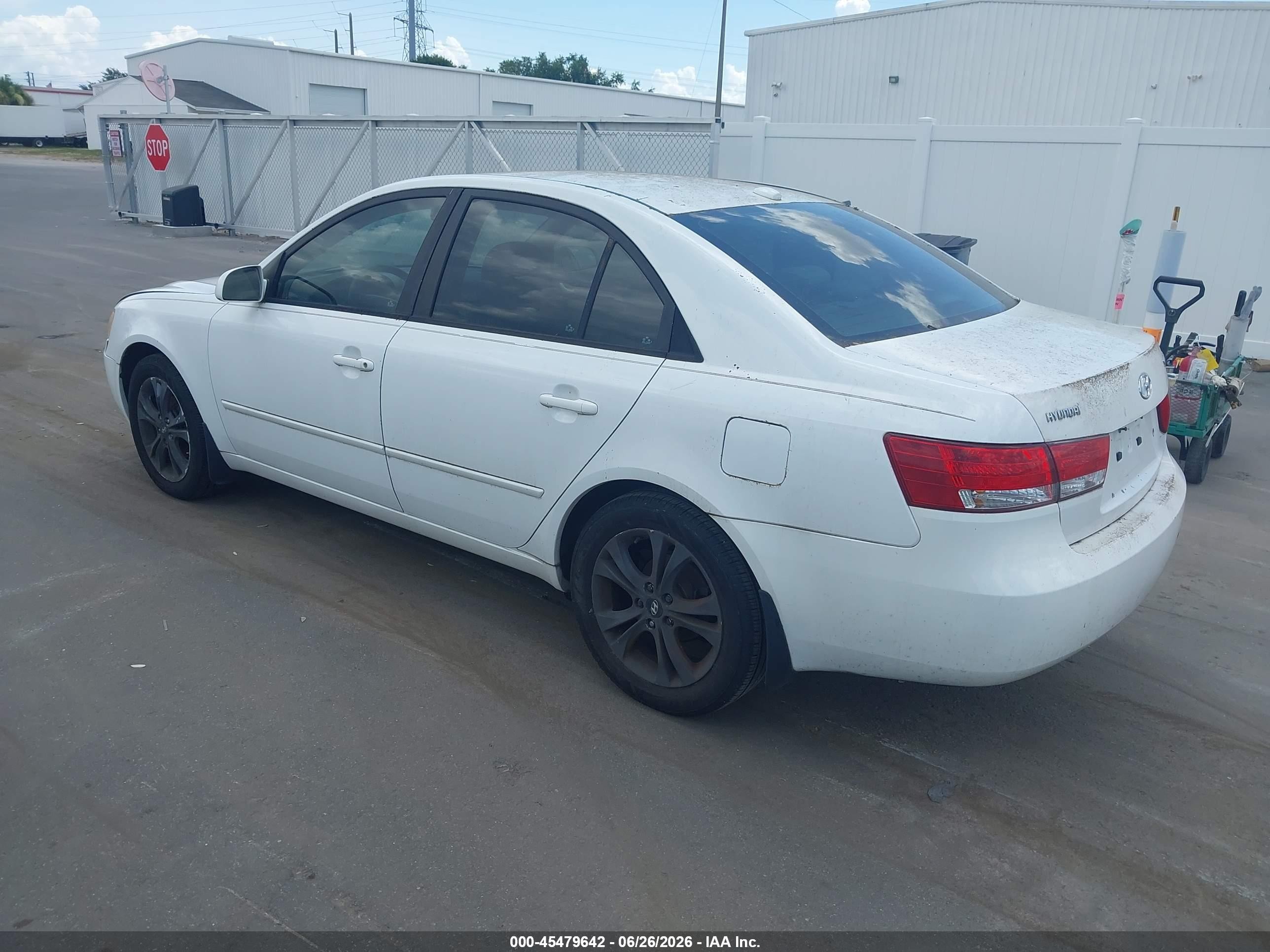 2008 Hyundai Sonata Gls White vin: 5NPET46C08H374919