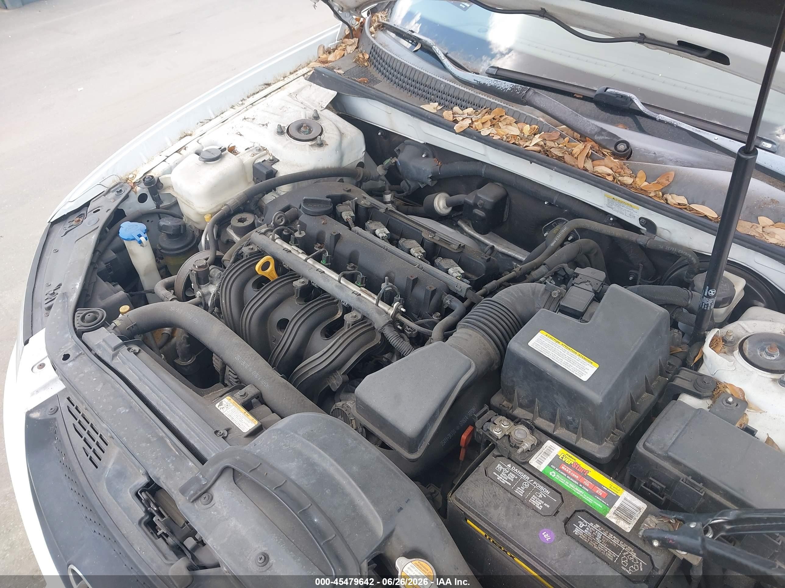 2008 Hyundai Sonata Gls White vin: 5NPET46C08H374919