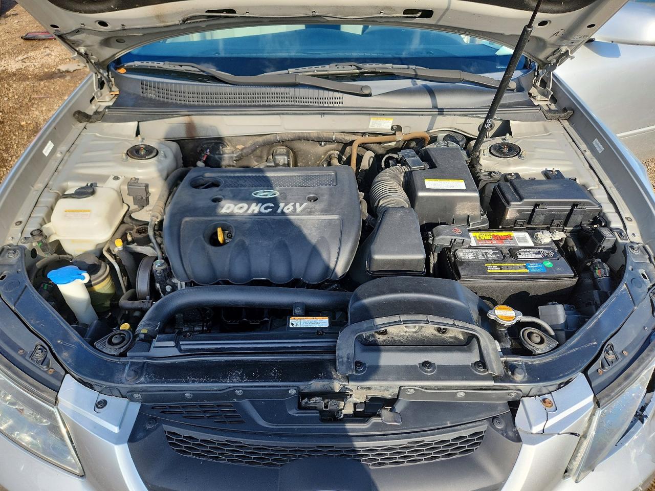 2008 Hyundai Sonata Gls Silver vin: 5NPET46C08H385550