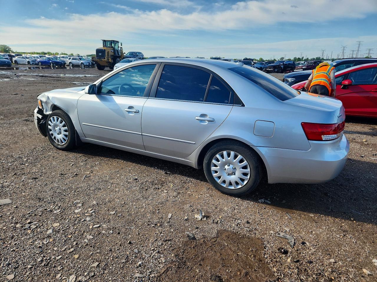 2008 Hyundai Sonata Gls Silver vin: 5NPET46C08H385550