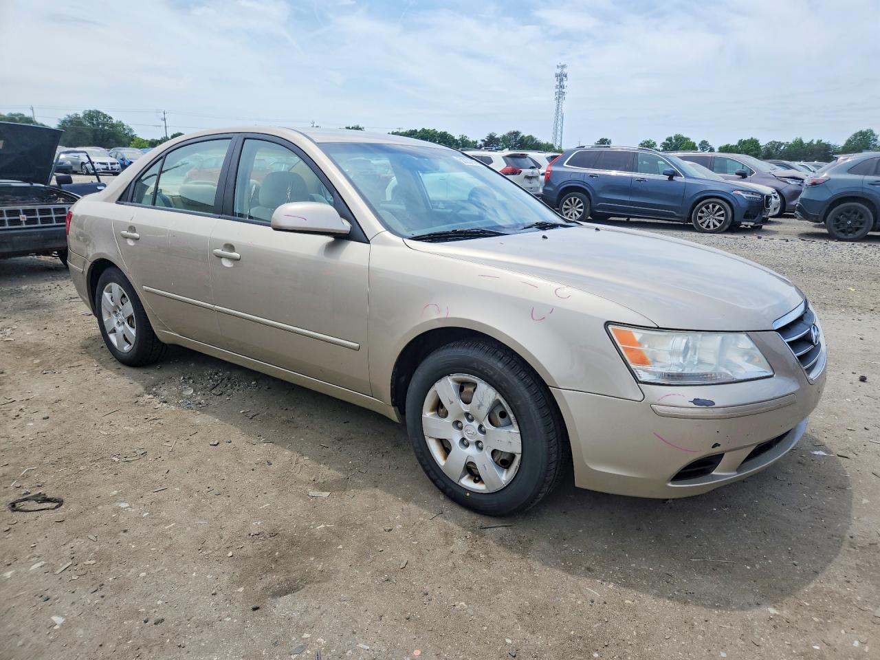 2009 Hyundai Sonata Gls Beige vin: 5NPET46C09H424669