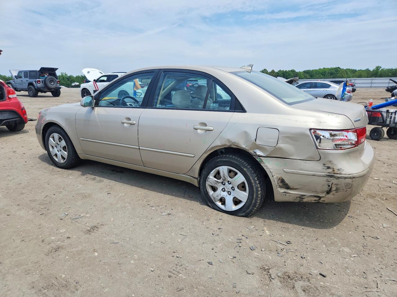 2009 Hyundai Sonata Gls Beige vin: 5NPET46C09H424669
