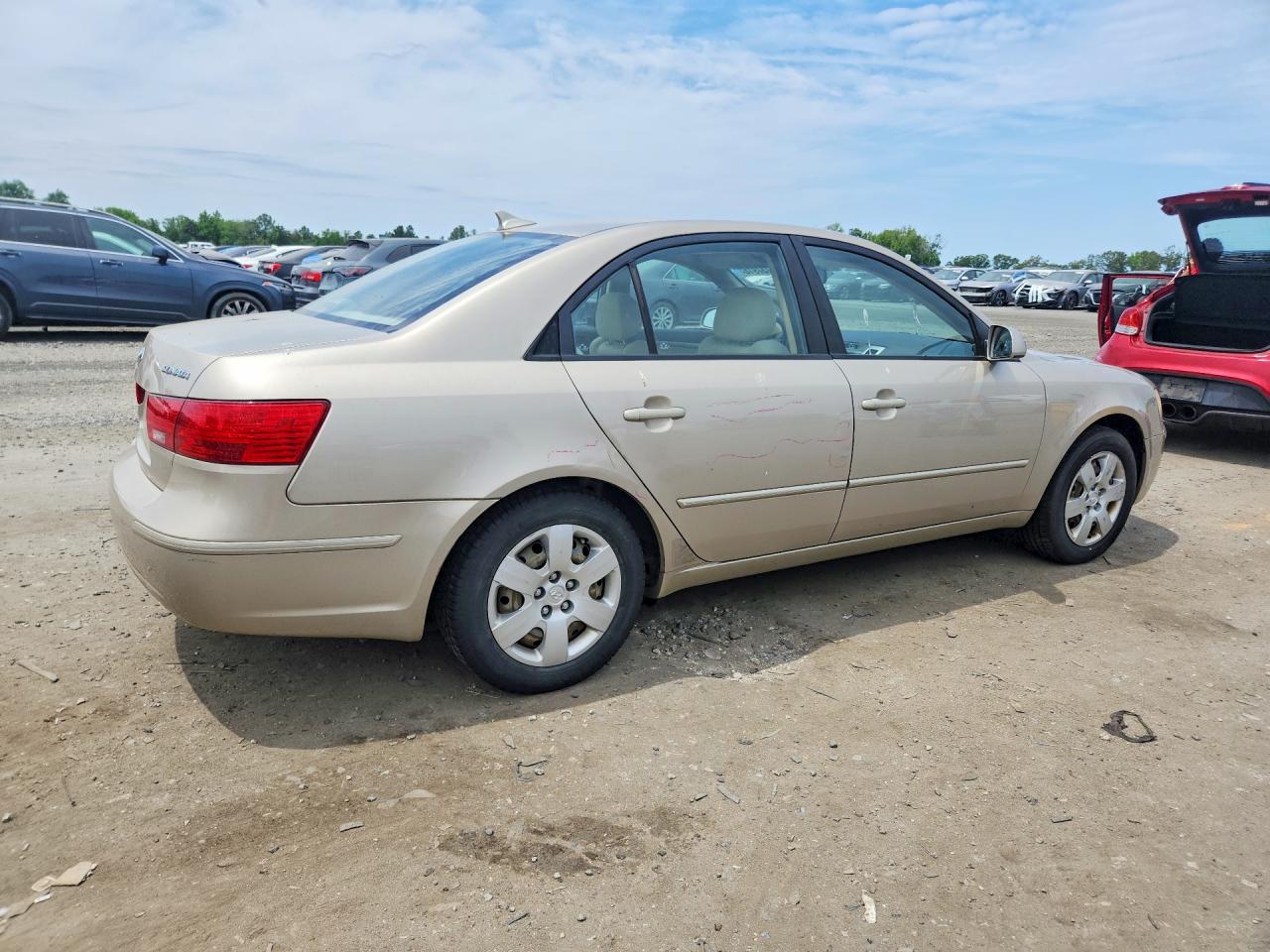2009 Hyundai Sonata Gls Beige vin: 5NPET46C09H424669