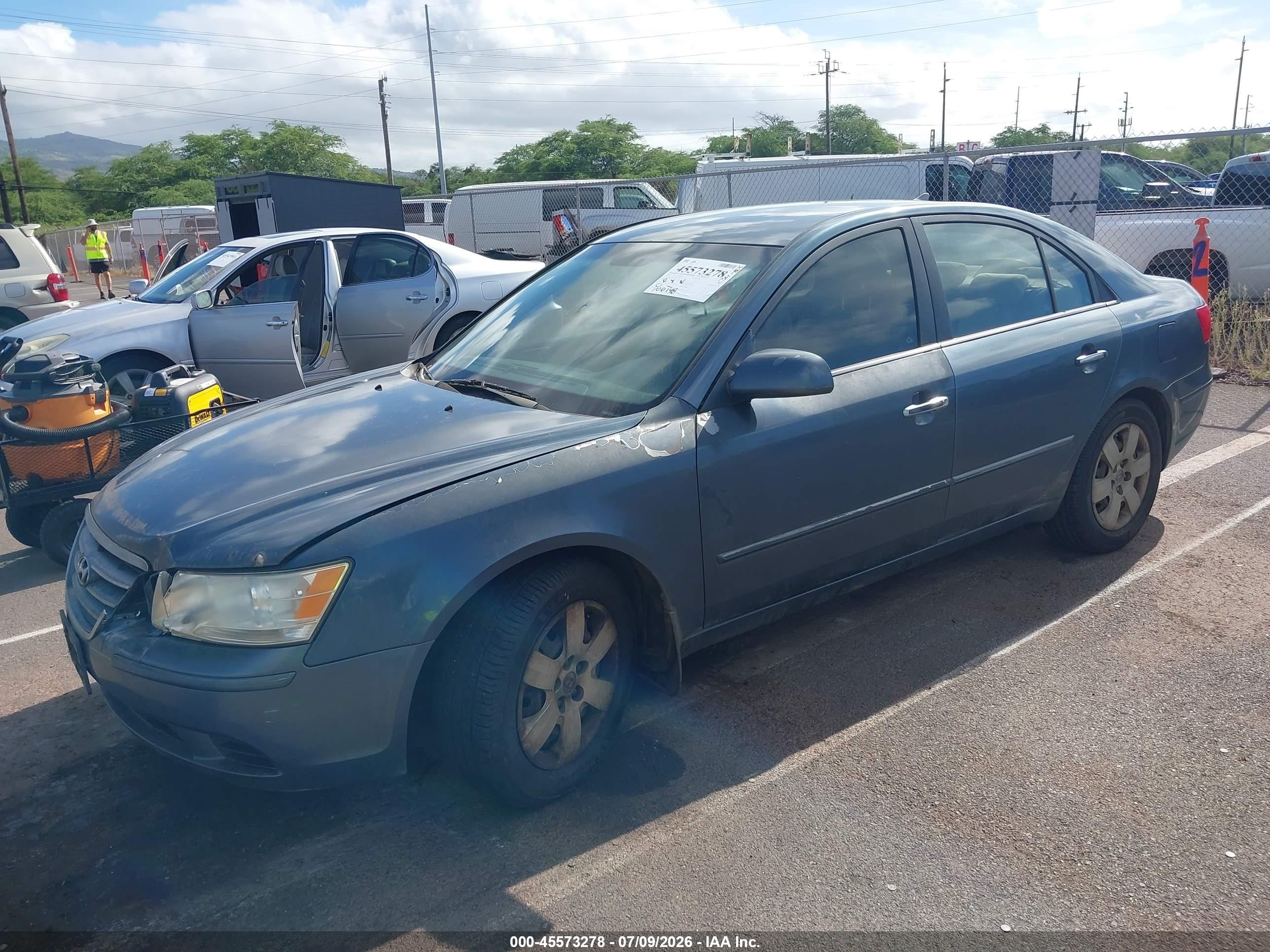 2009 Hyundai Sonata Gls Gray vin: 5NPET46C09H454898