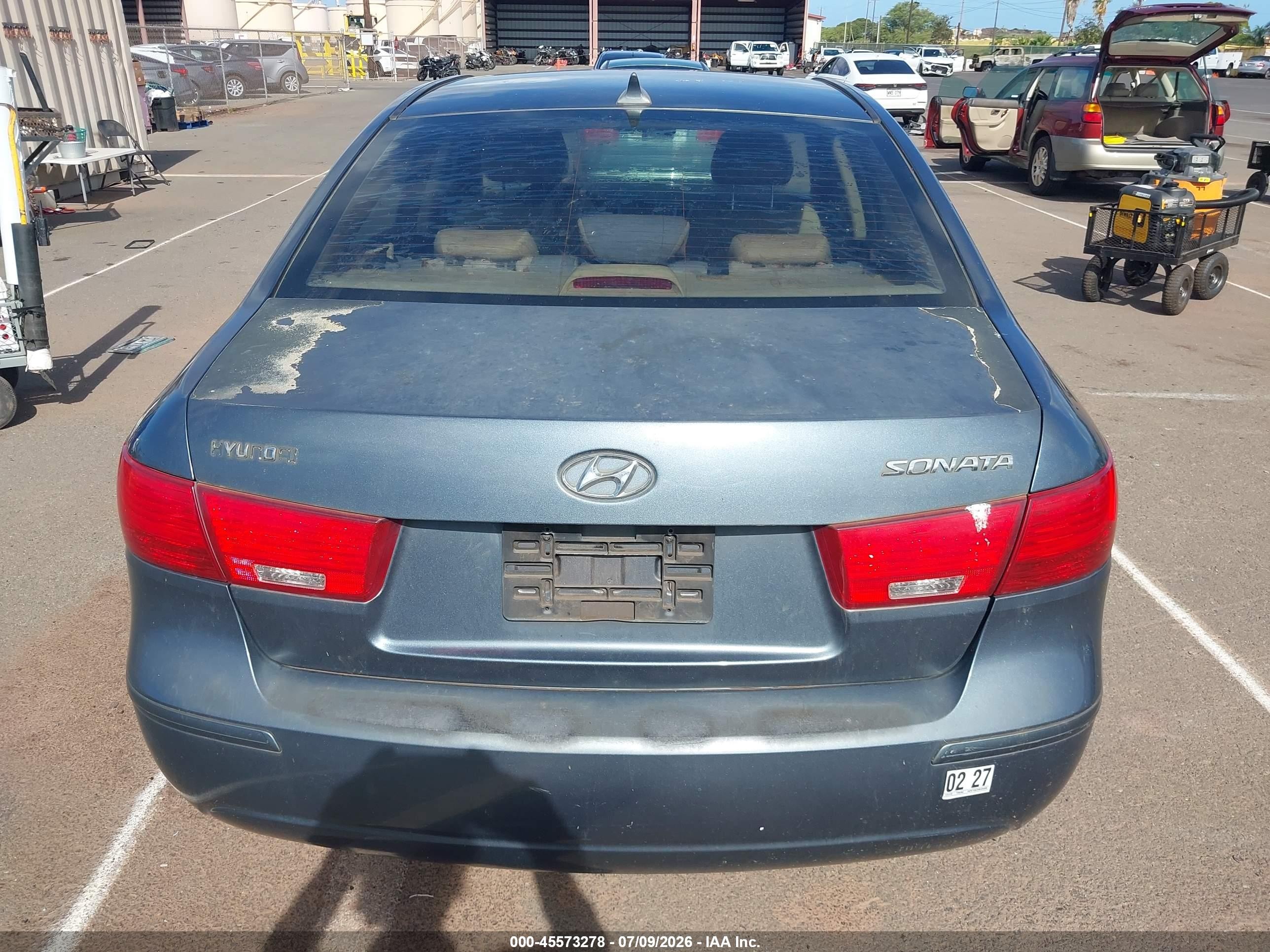 2009 Hyundai Sonata Gls Gray vin: 5NPET46C09H454898