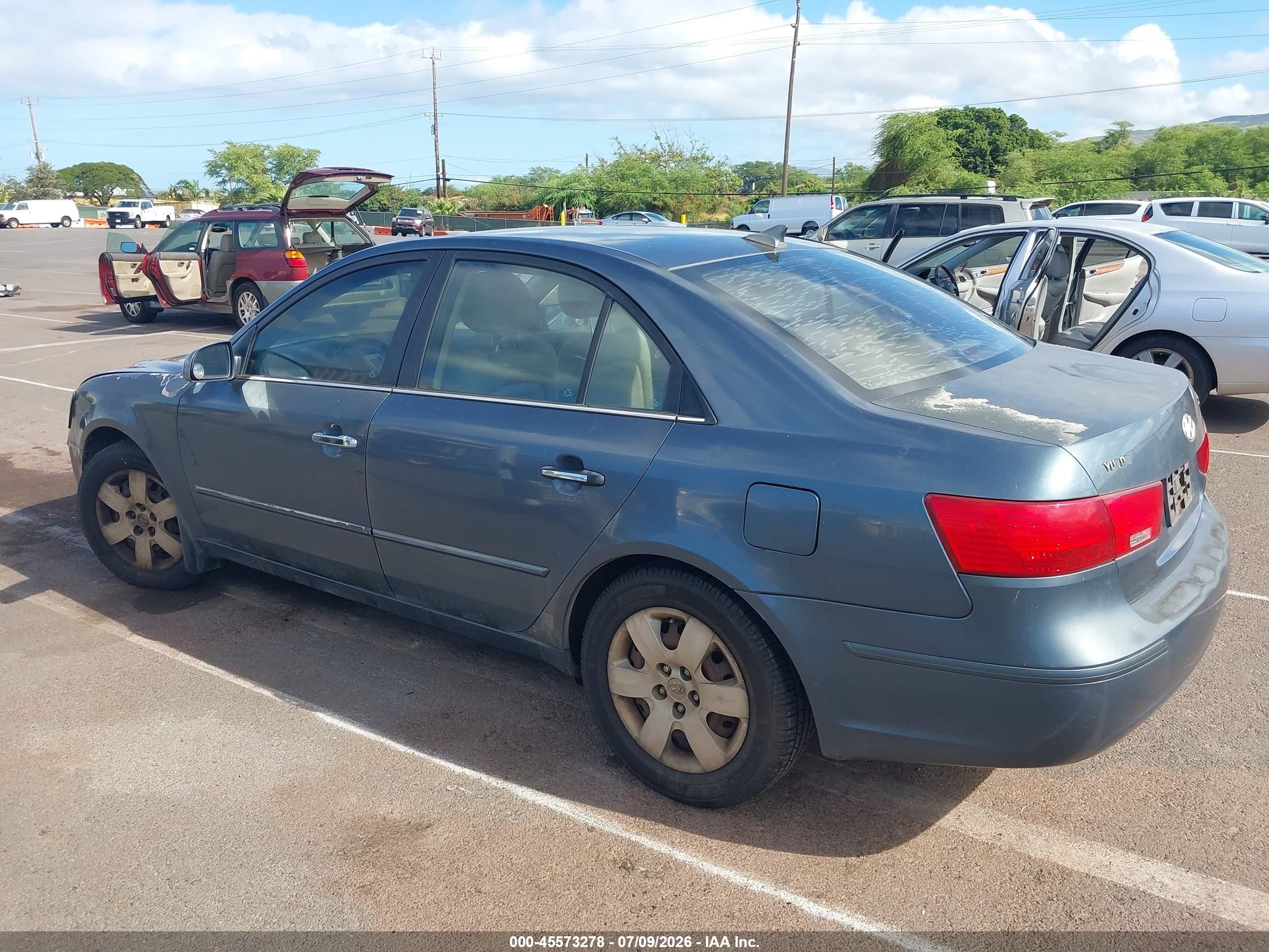 2009 Hyundai Sonata Gls Gray vin: 5NPET46C09H454898