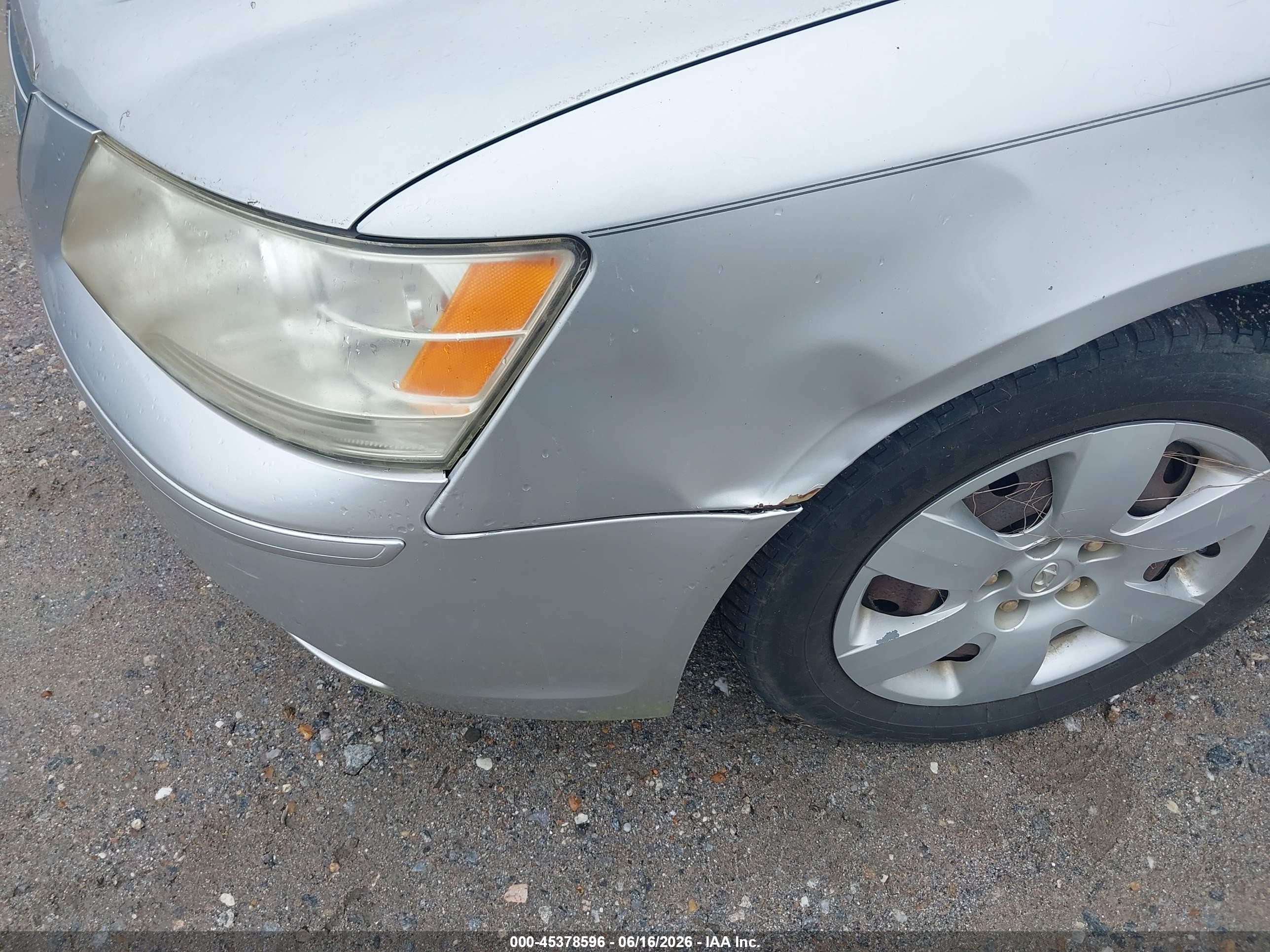 2009 Hyundai Sonata Gls Silver vin: 5NPET46C09H459017
