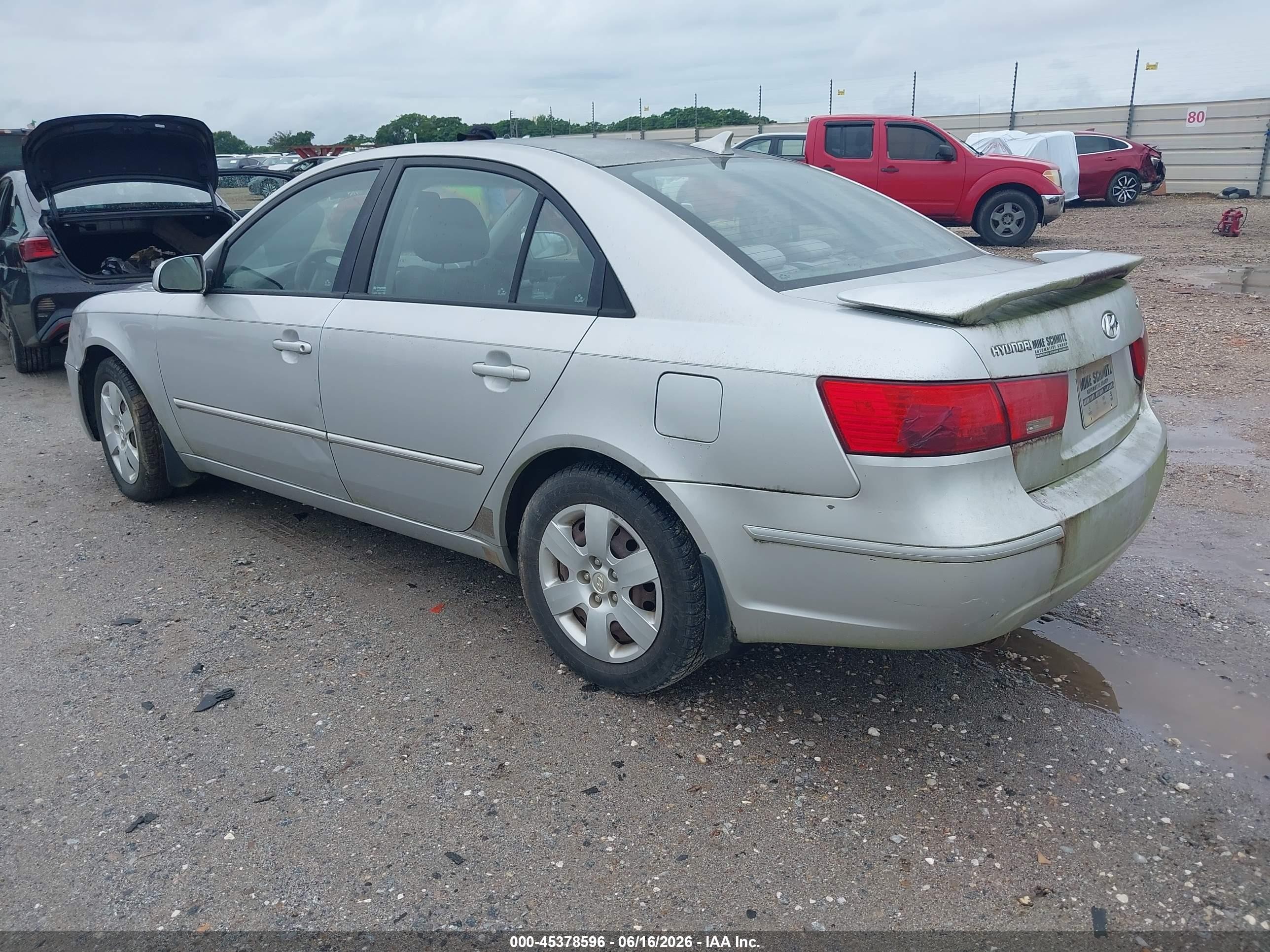 2009 Hyundai Sonata Gls Silver vin: 5NPET46C09H459017